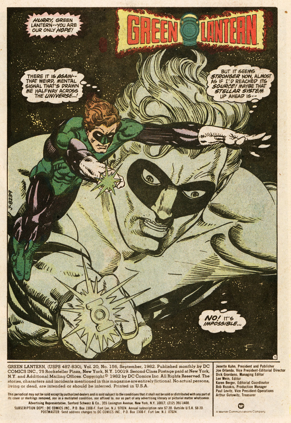 Read online Green Lantern (1960) comic -  Issue #156 - 2