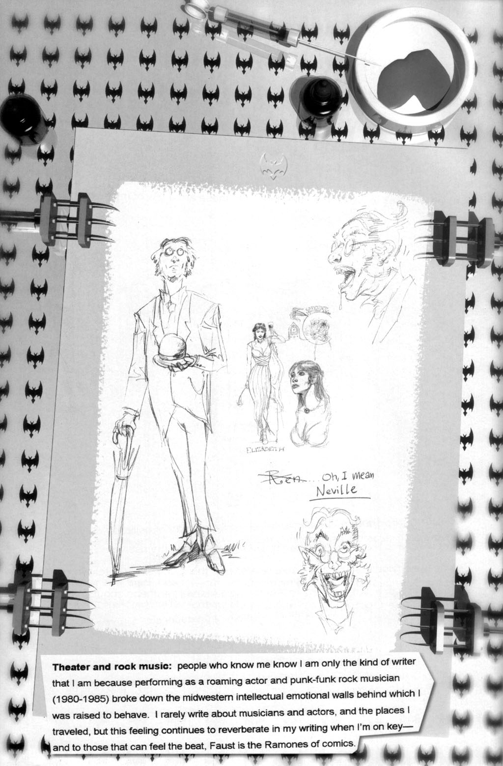 Read online Purgatori: The Dracula Gambit comic -  Issue # _Sketchbook - 4