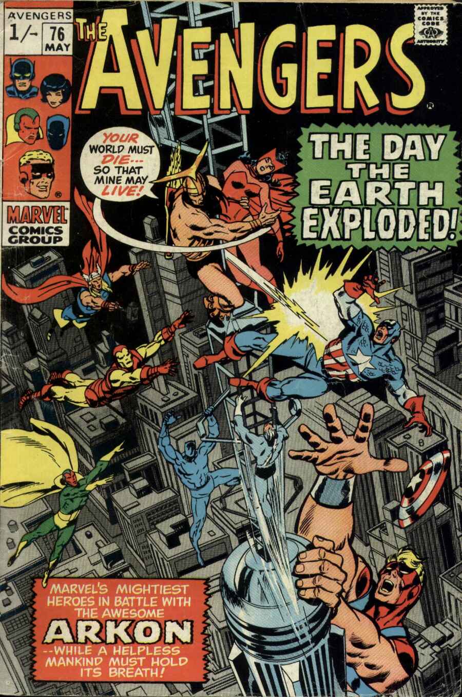 Read online The Avengers (1963) comic -  Issue #76 - 1