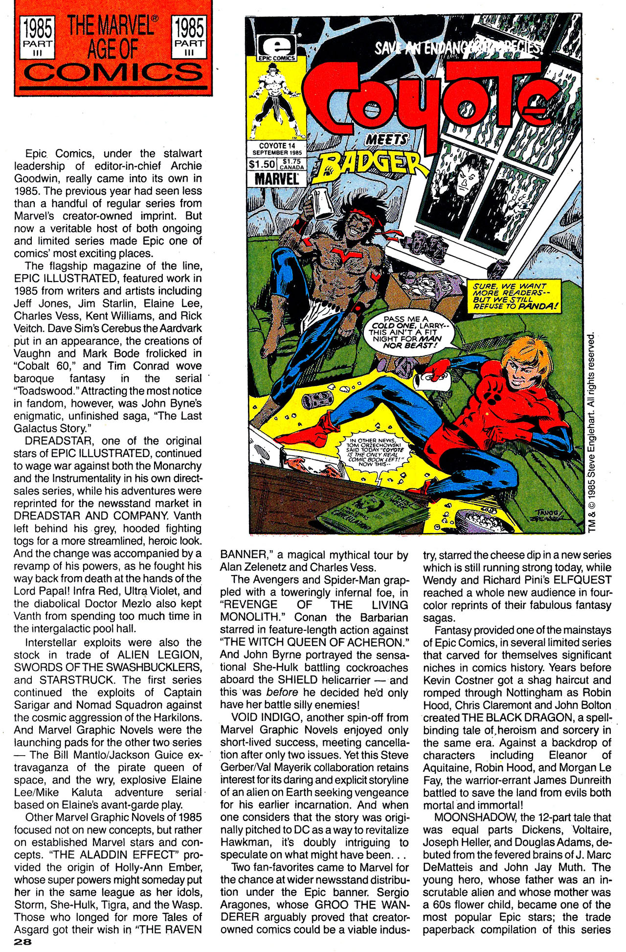 Read online Marvel Age comic -  Issue #108 - 28