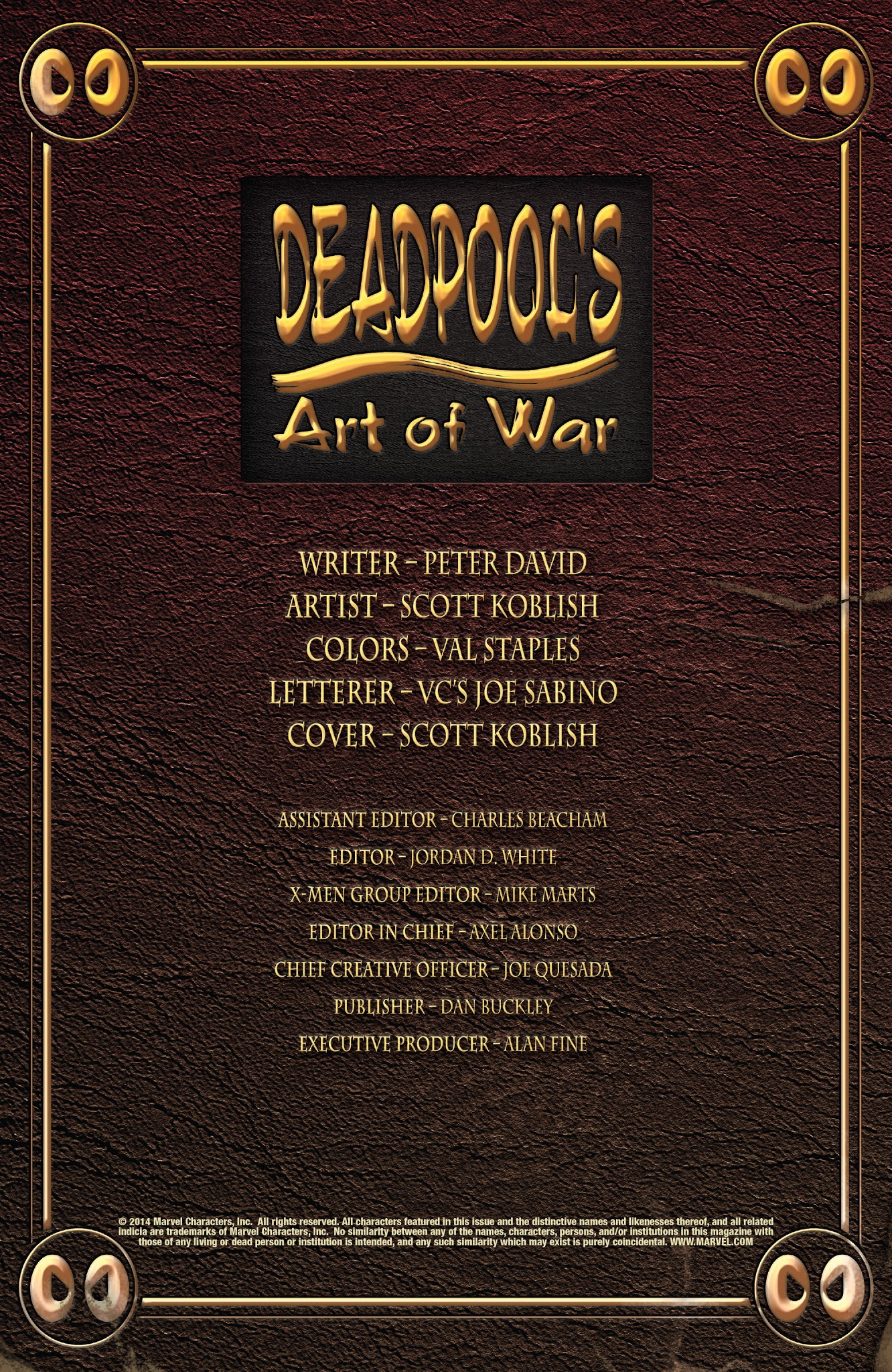 Read online Deadpool's Art of War comic -  Issue #1 - 2