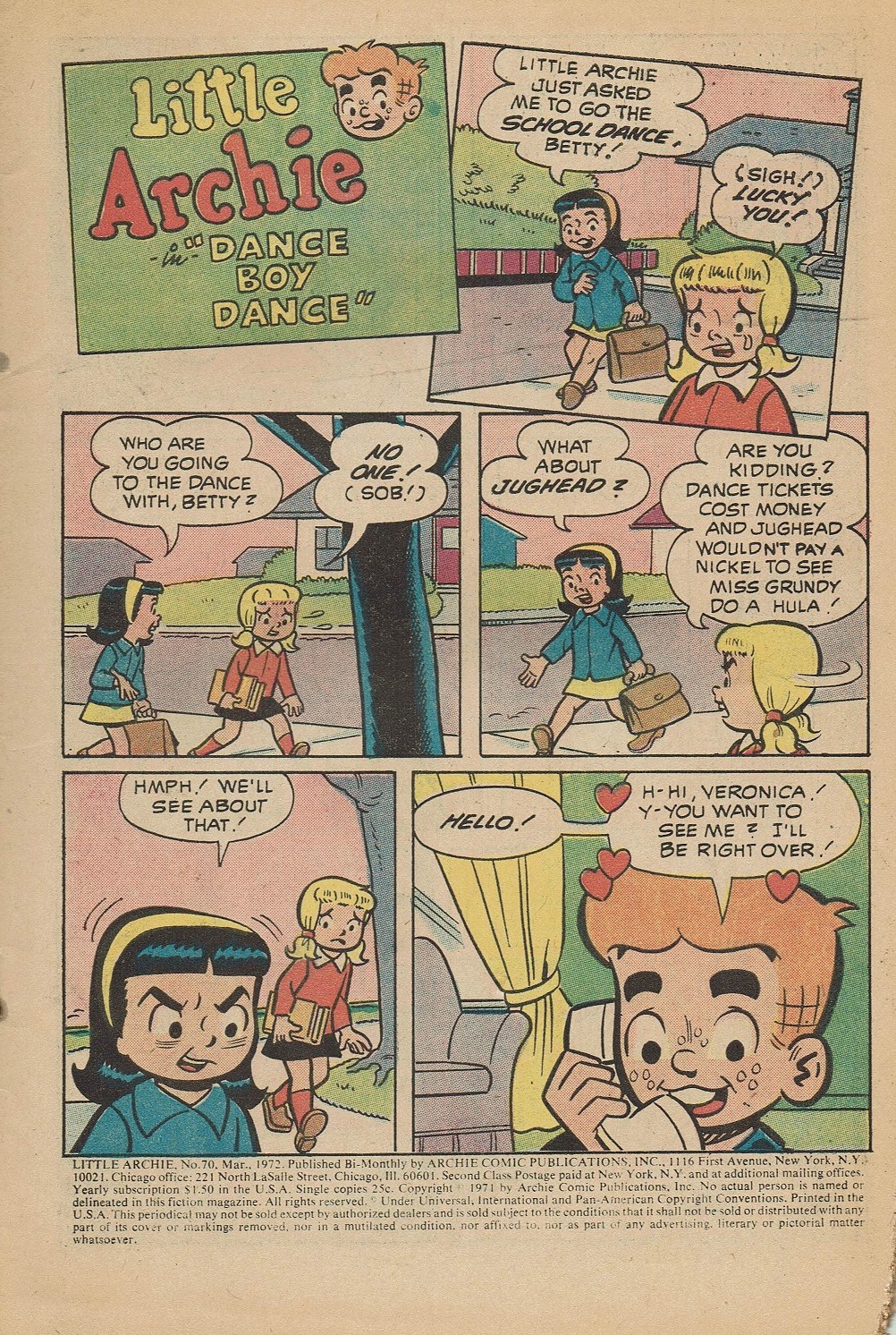 Read online The Adventures of Little Archie comic -  Issue #70 - 3
