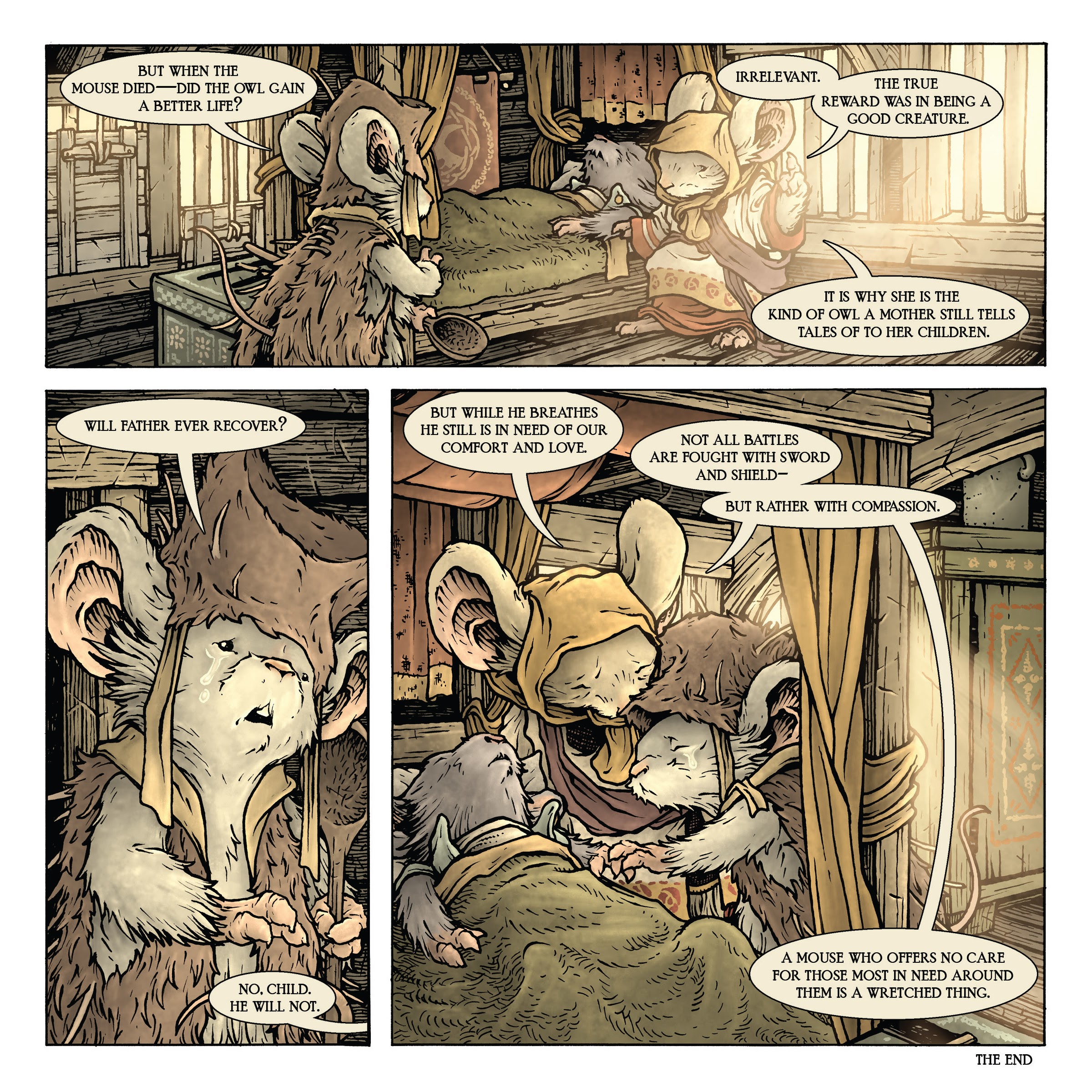 Read online Mouse Guard: The Owlhen Caregiver comic -  Issue #1 - 10