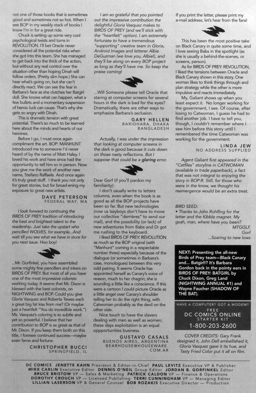 Read online Birds of Prey: Wolves comic -  Issue # Full - 42