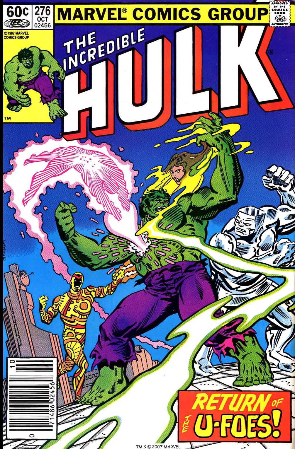 Read online The Incredible Hulk (1968) comic -  Issue #276 - 1