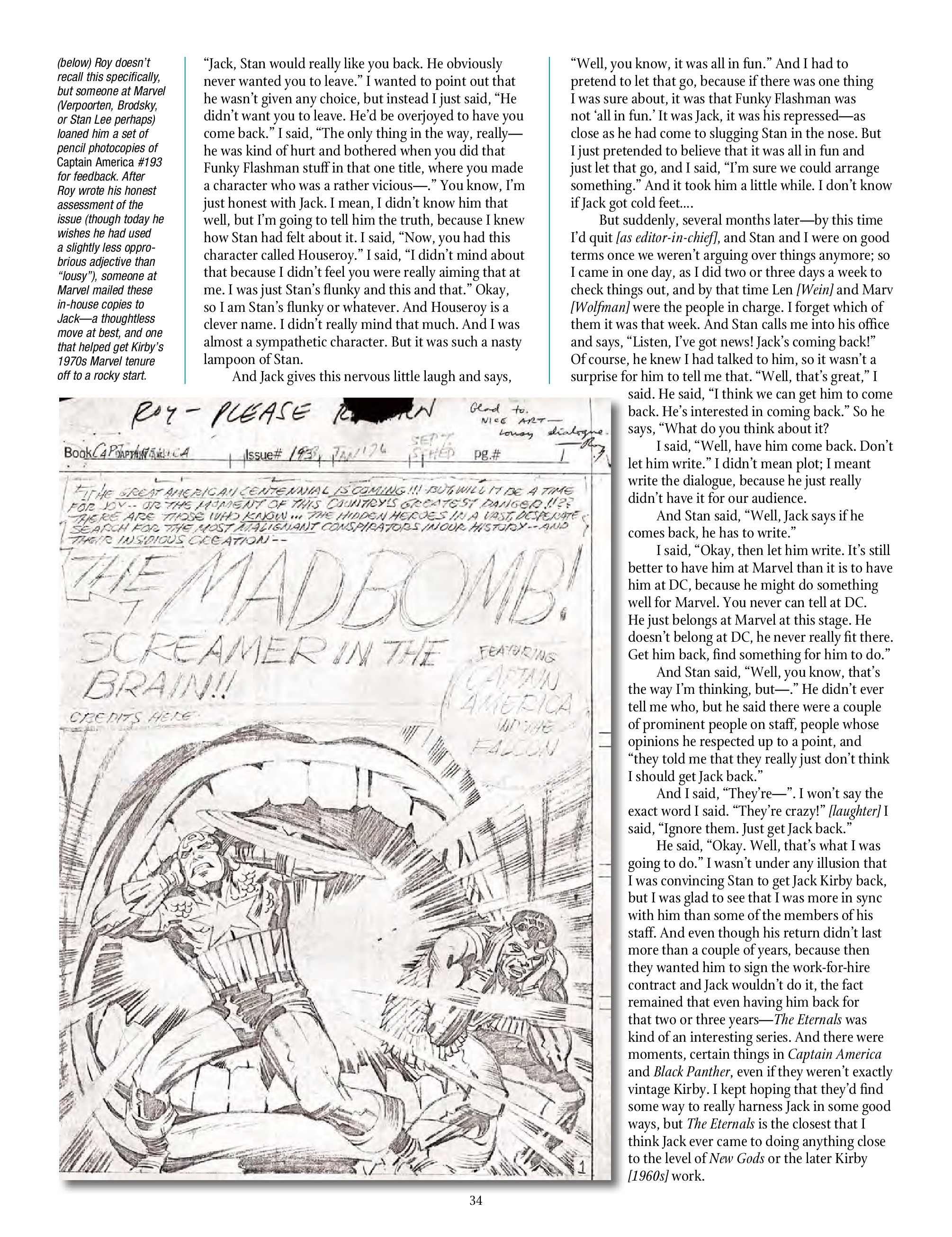 Read online The Jack Kirby Collector comic -  Issue #74 - 36