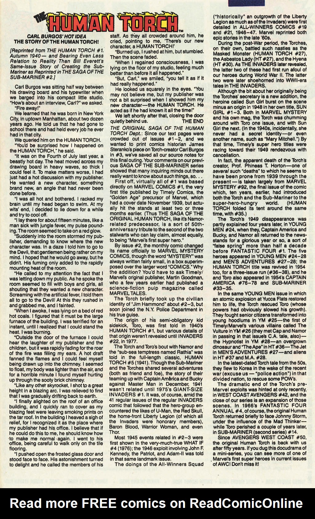 Read online The Saga of the Original Human Torch comic -  Issue #4 - 24