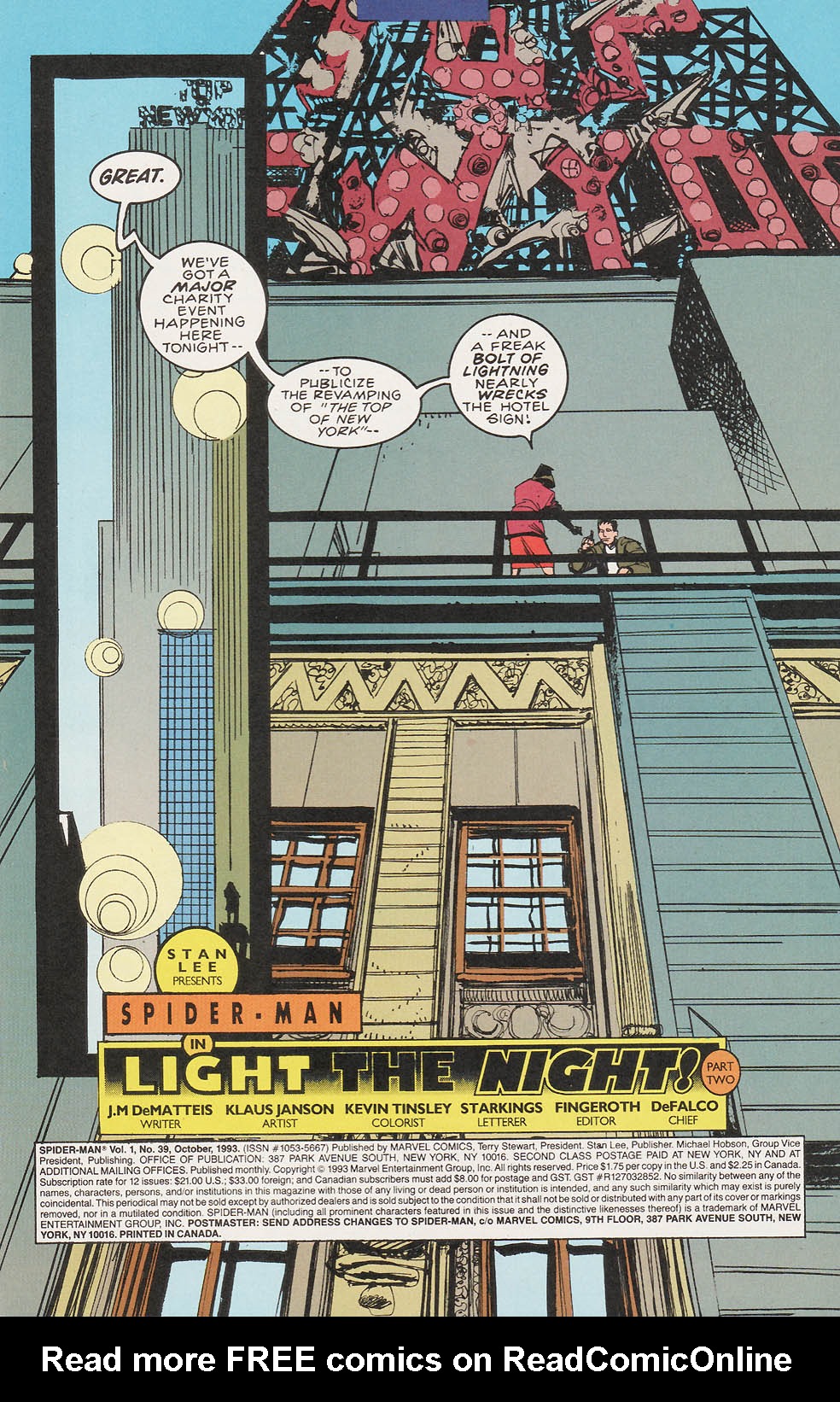 Read online Spider-Man (1990) comic -  Issue #39 - Light The Night Part 2 of 3 - 2