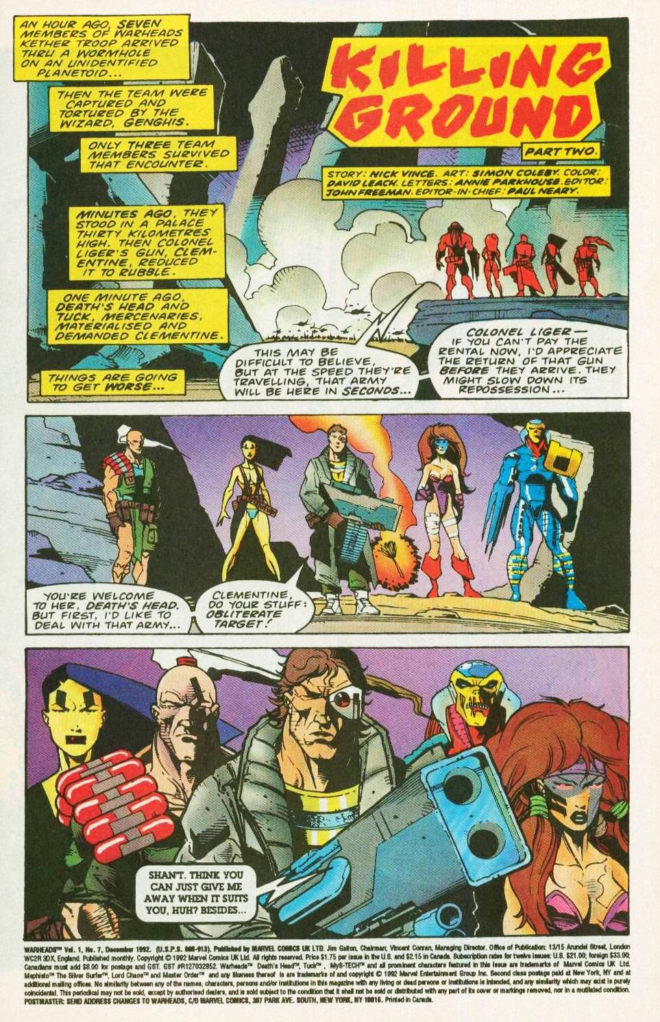 Read online Warheads comic -  Issue #7 - 3