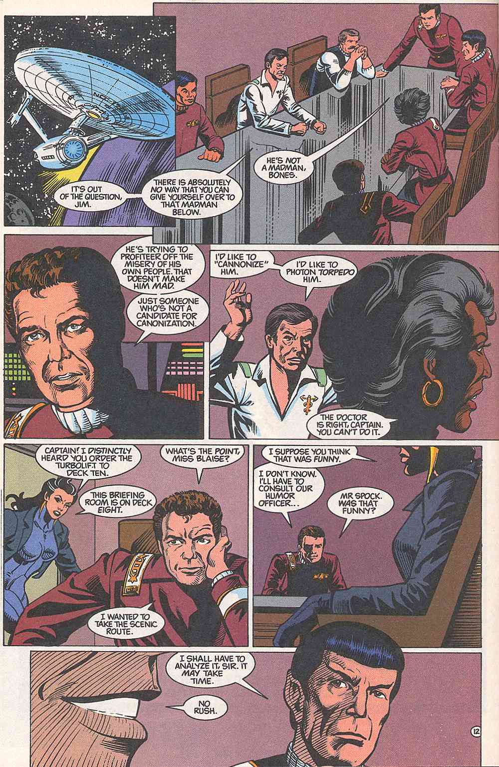 Read online Star Trek (1989) comic -  Issue #6 - 12