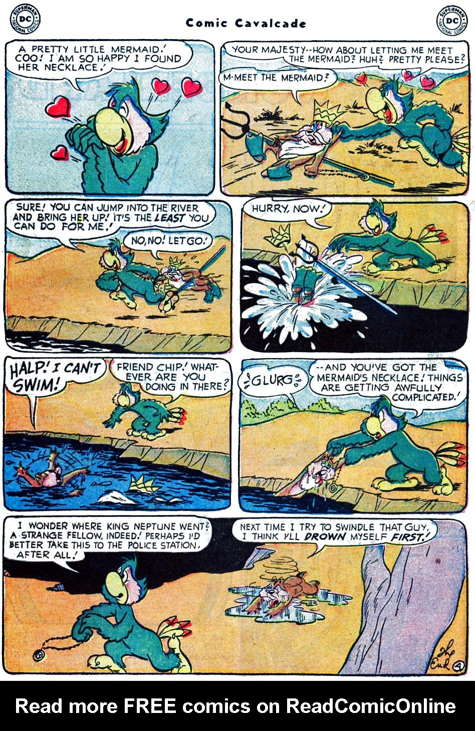Read online Comic Cavalcade comic -  Issue #60 - 53