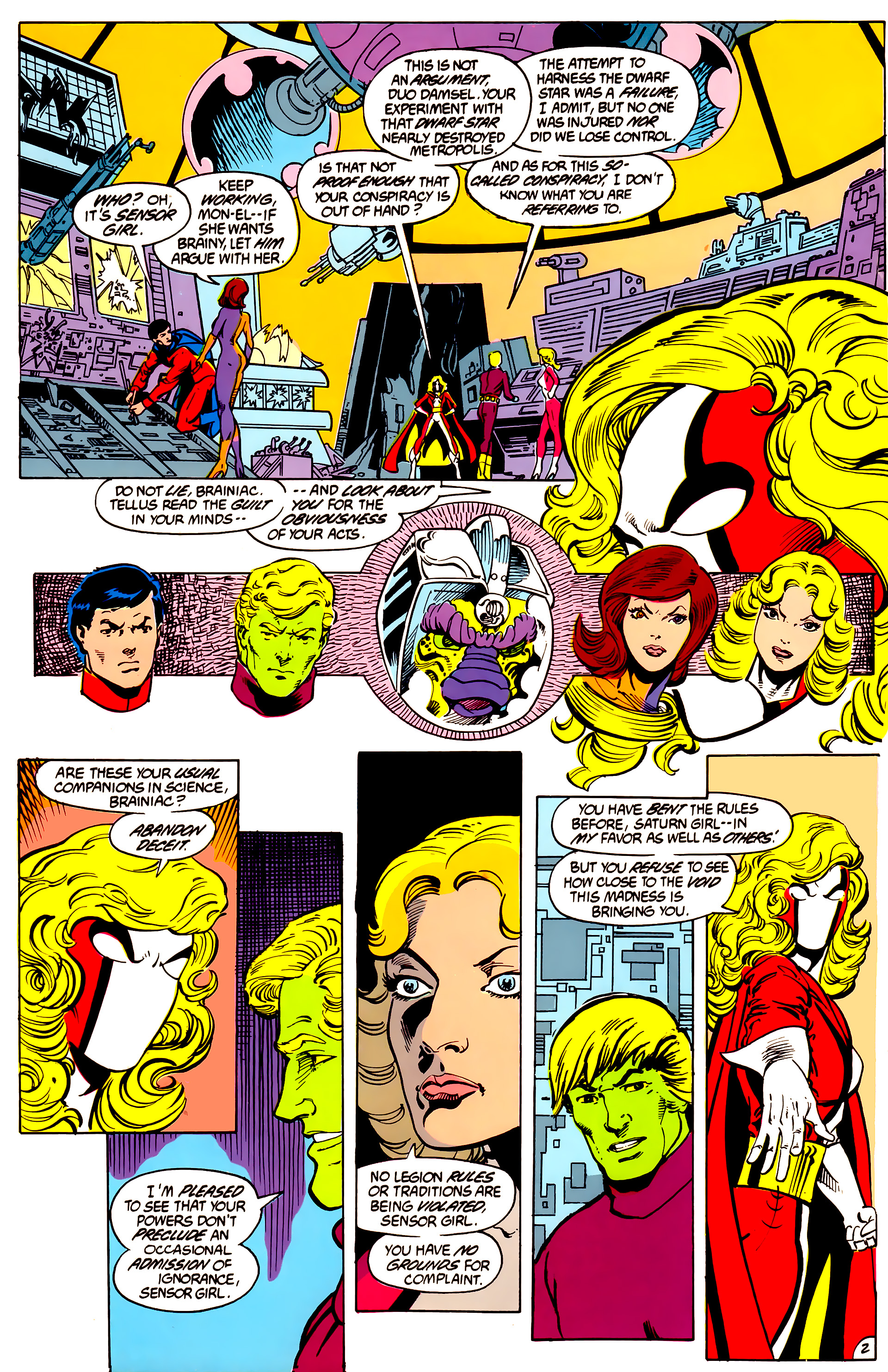 Legion of Super-Heroes (1984) 49 Page 2