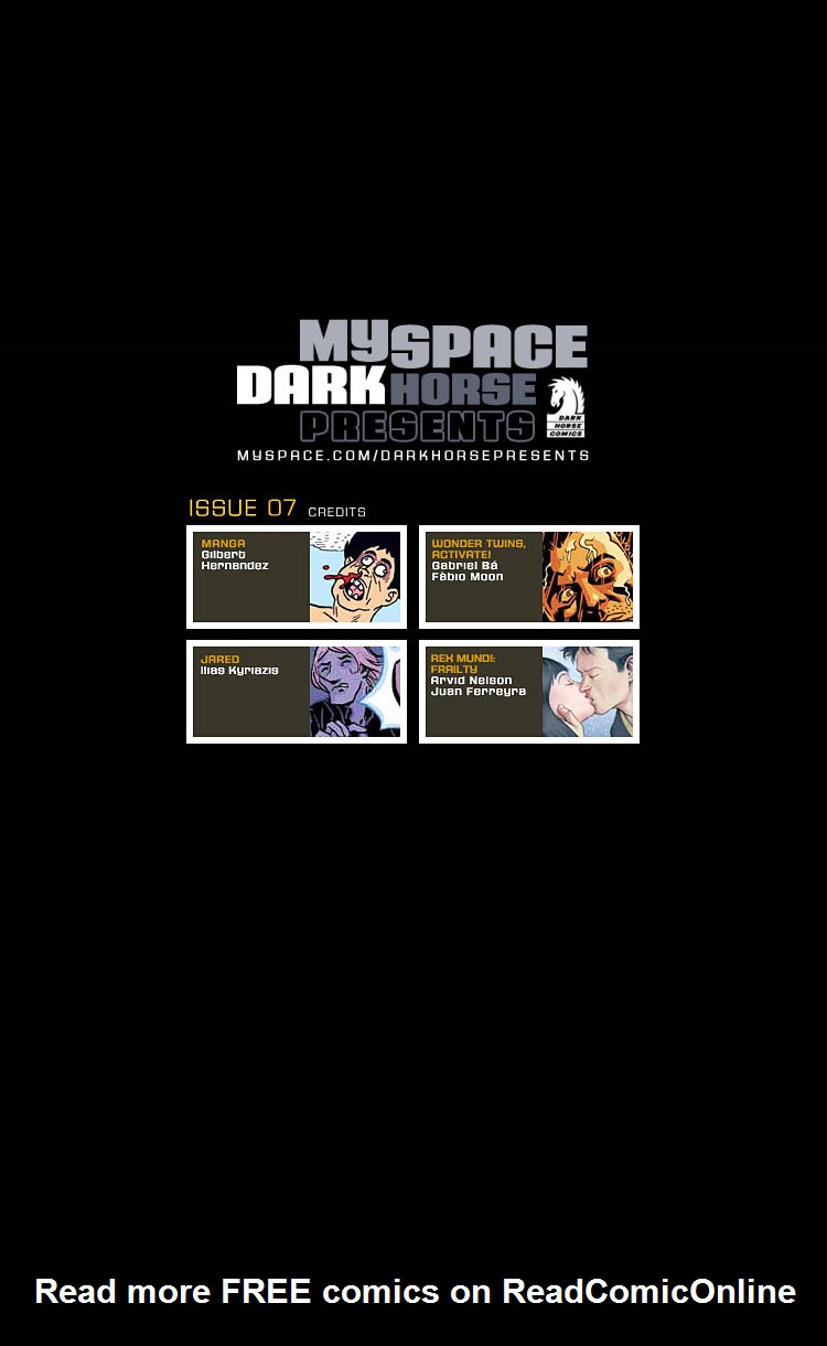 MySpace Dark Horse Presents issue 7 - Page 1