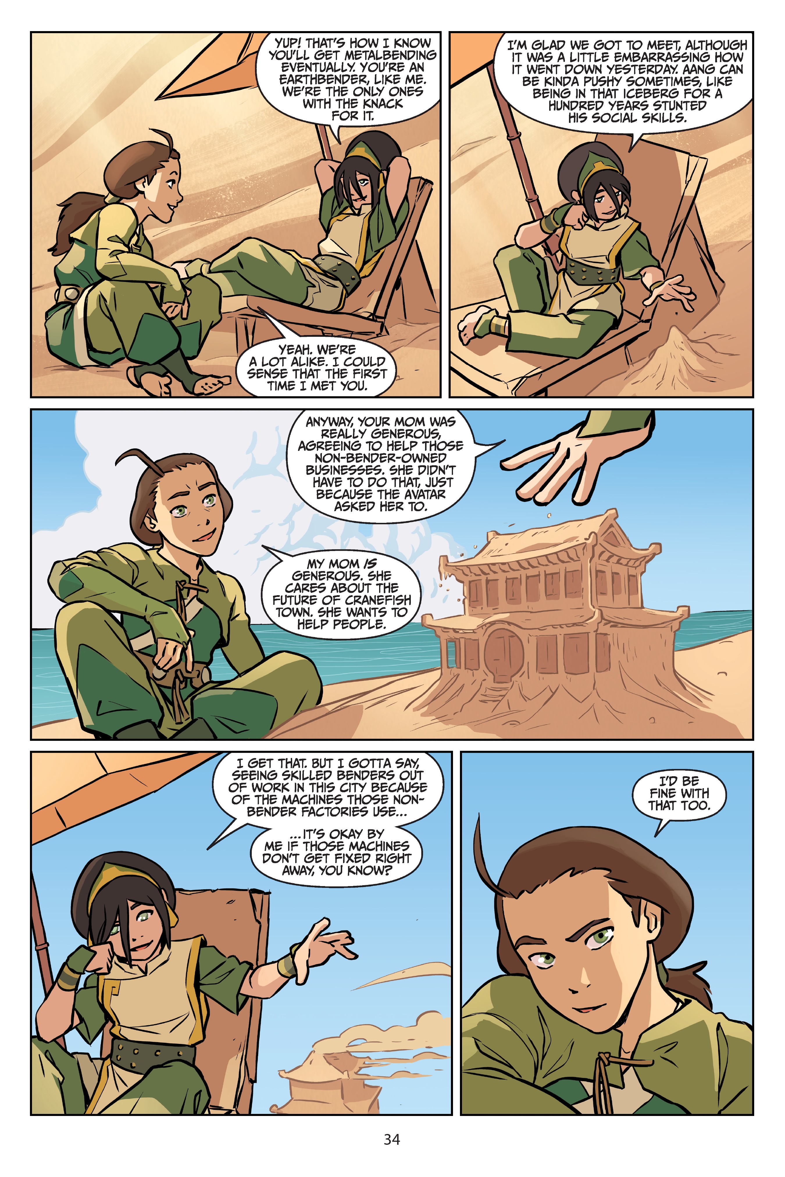 Read online Nickelodeon Avatar: The Last Airbender - Imbalance comic -  Issue # TPB 2 - 35