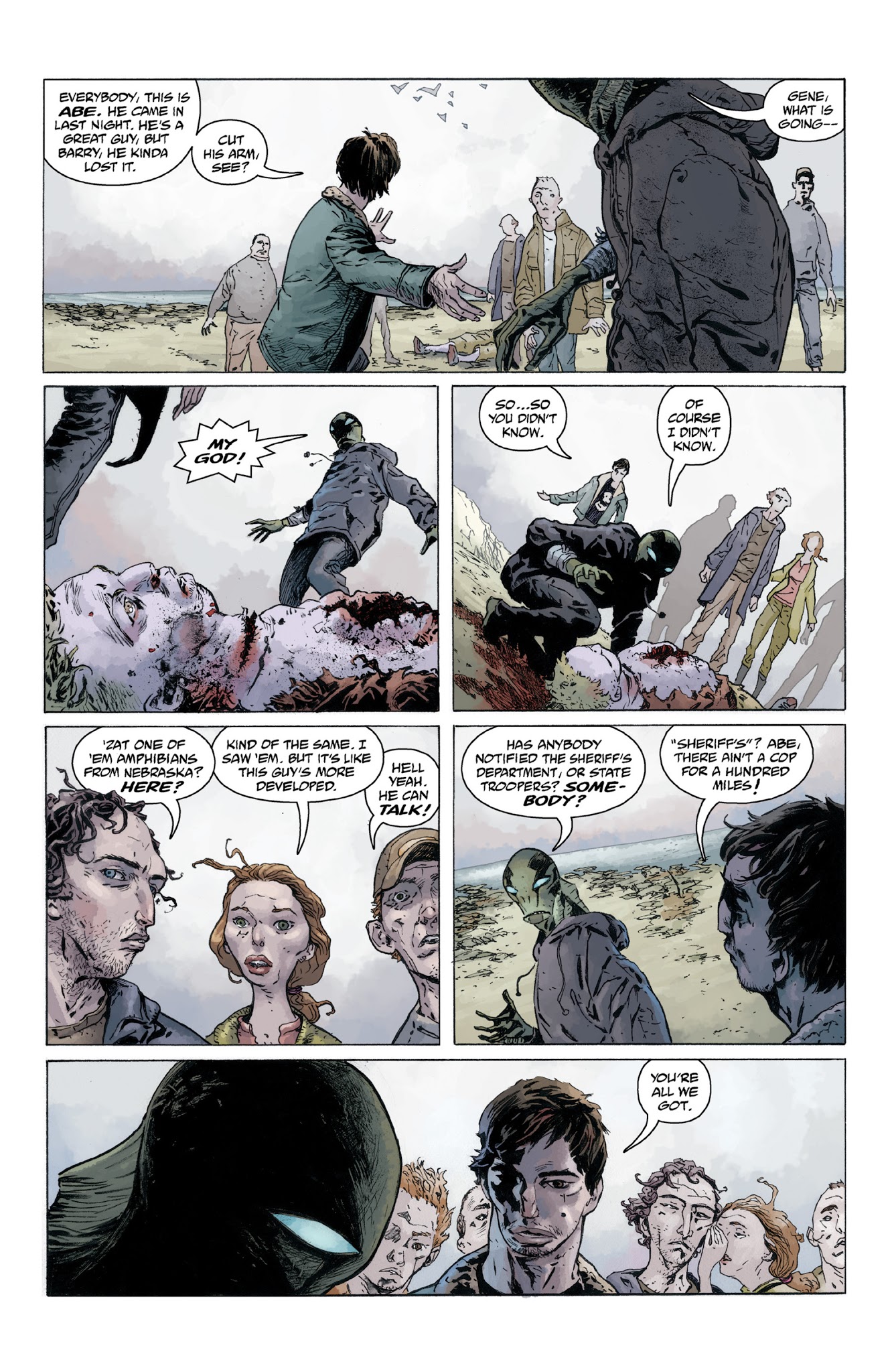 Read online Abe Sapien: Dark and Terrible and The New Race of Man comic -  Issue # TPB - 102