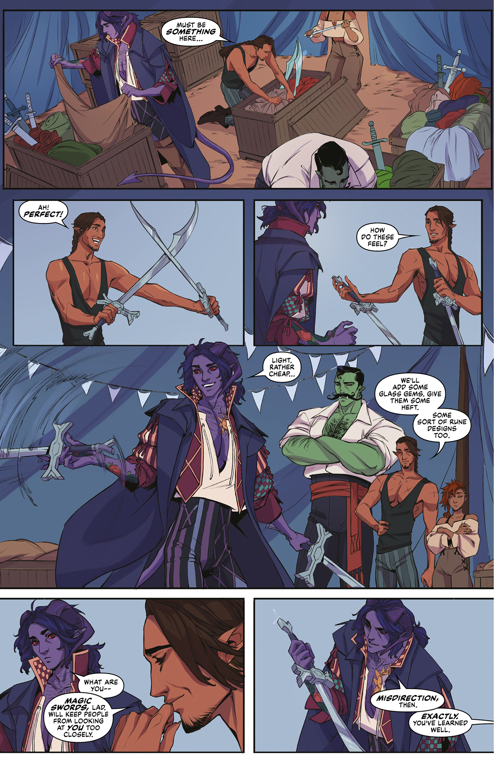 Read online Critical Role: The Mighty Nein Origins - Mollymauk Tealeaf comic -  Issue # Full - 30