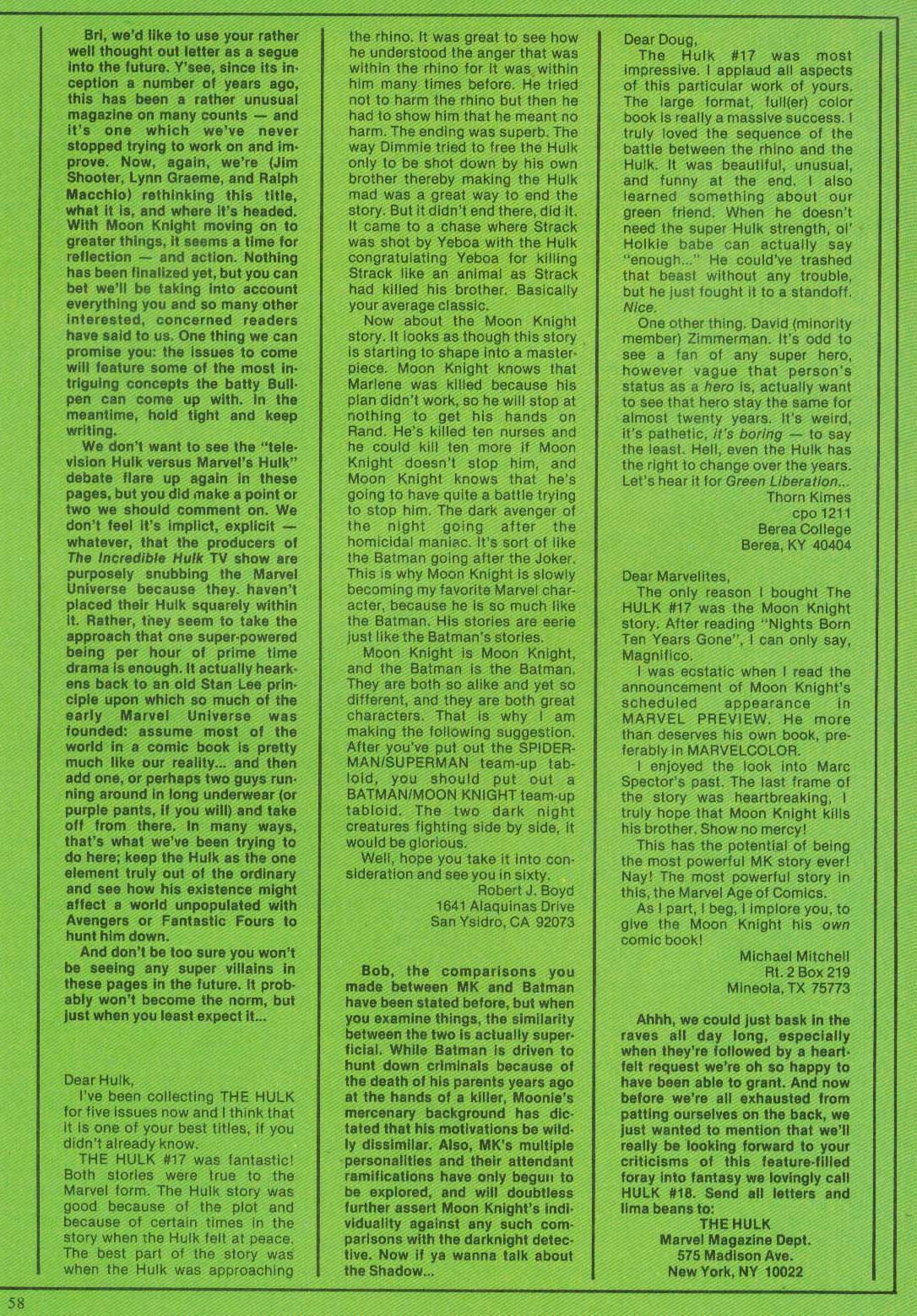 Read online Hulk (1978) comic -  Issue #20 - 58