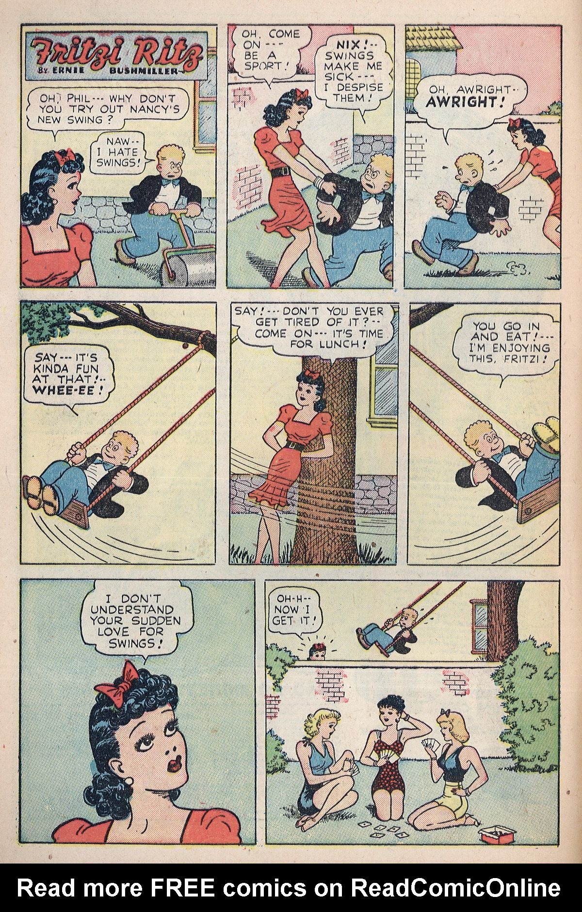 Read online Fritzi Ritz (1948) comic -  Issue #5 - 8