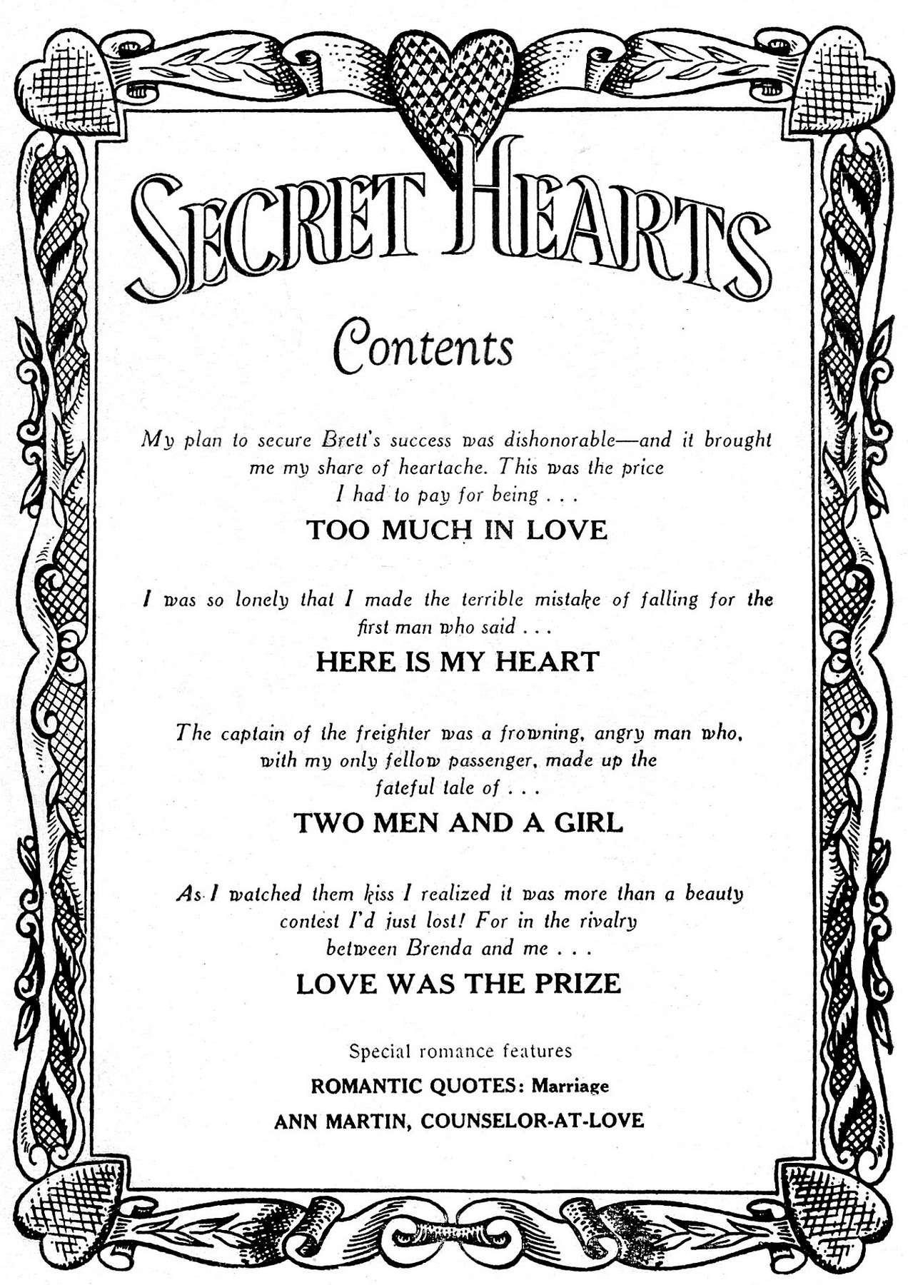 Read online Secret Hearts comic -  Issue #17 - 2