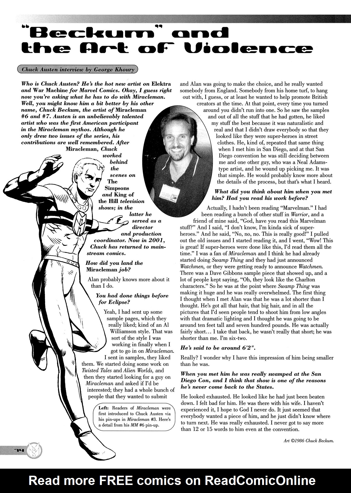 Read online Kimota!: The Miracleman Companion comic -  Issue # Full - 75