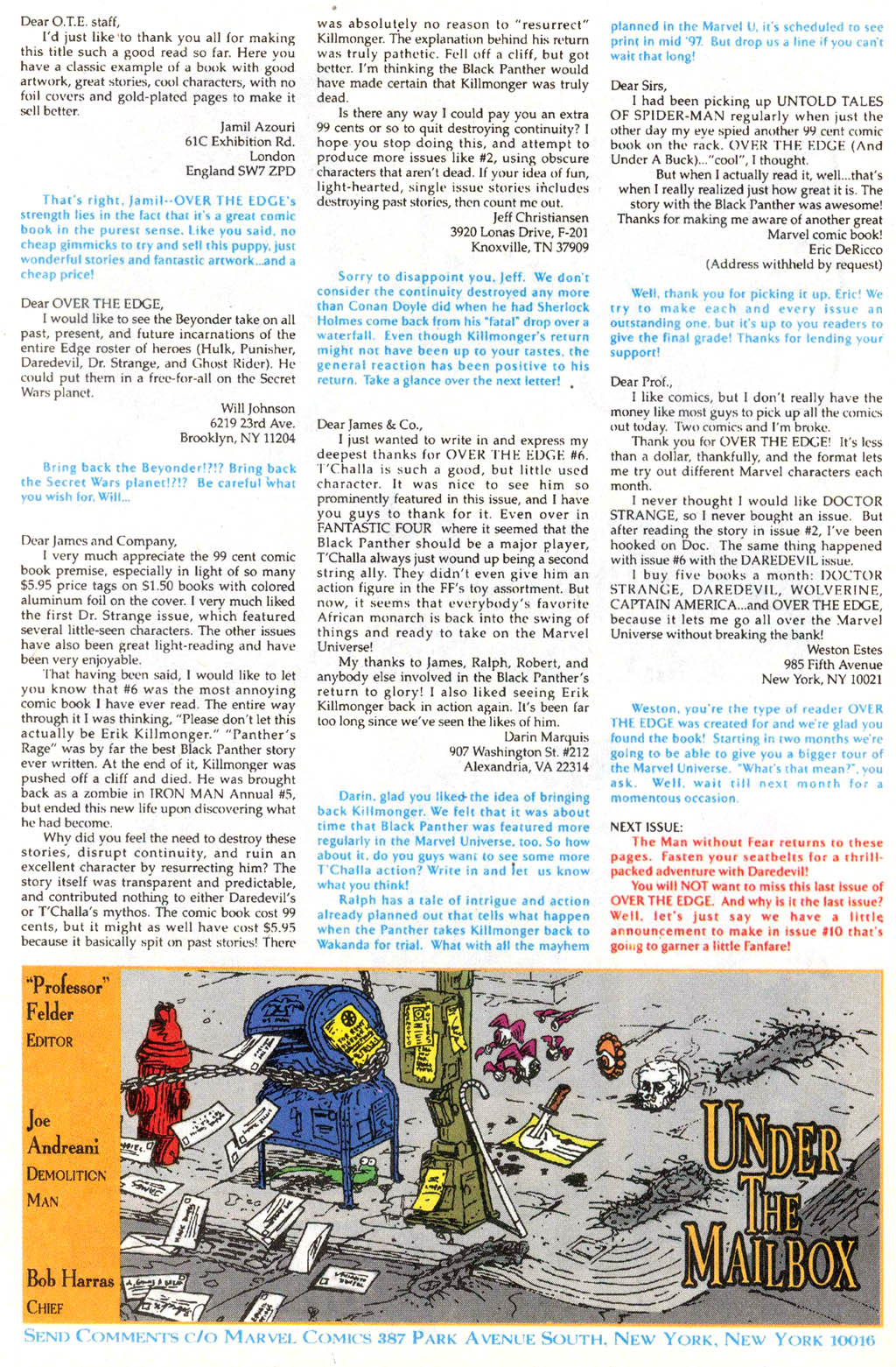 Read online Over the Edge comic -  Issue #9 - 21