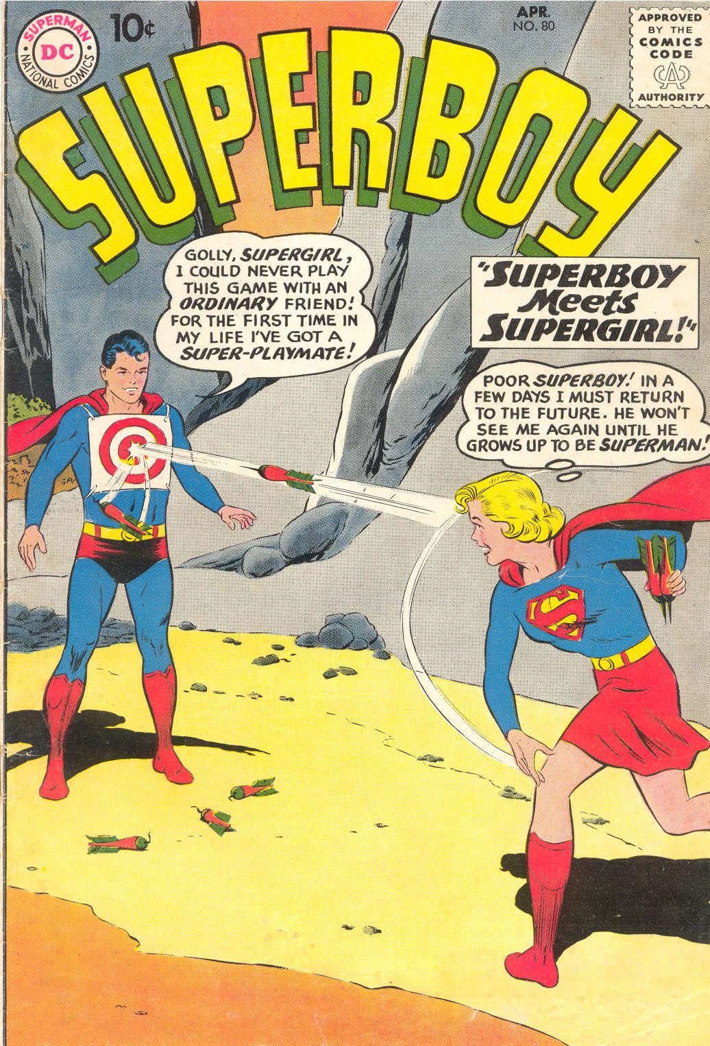 Read online Superboy (1949) comic -  Issue #80 - 1