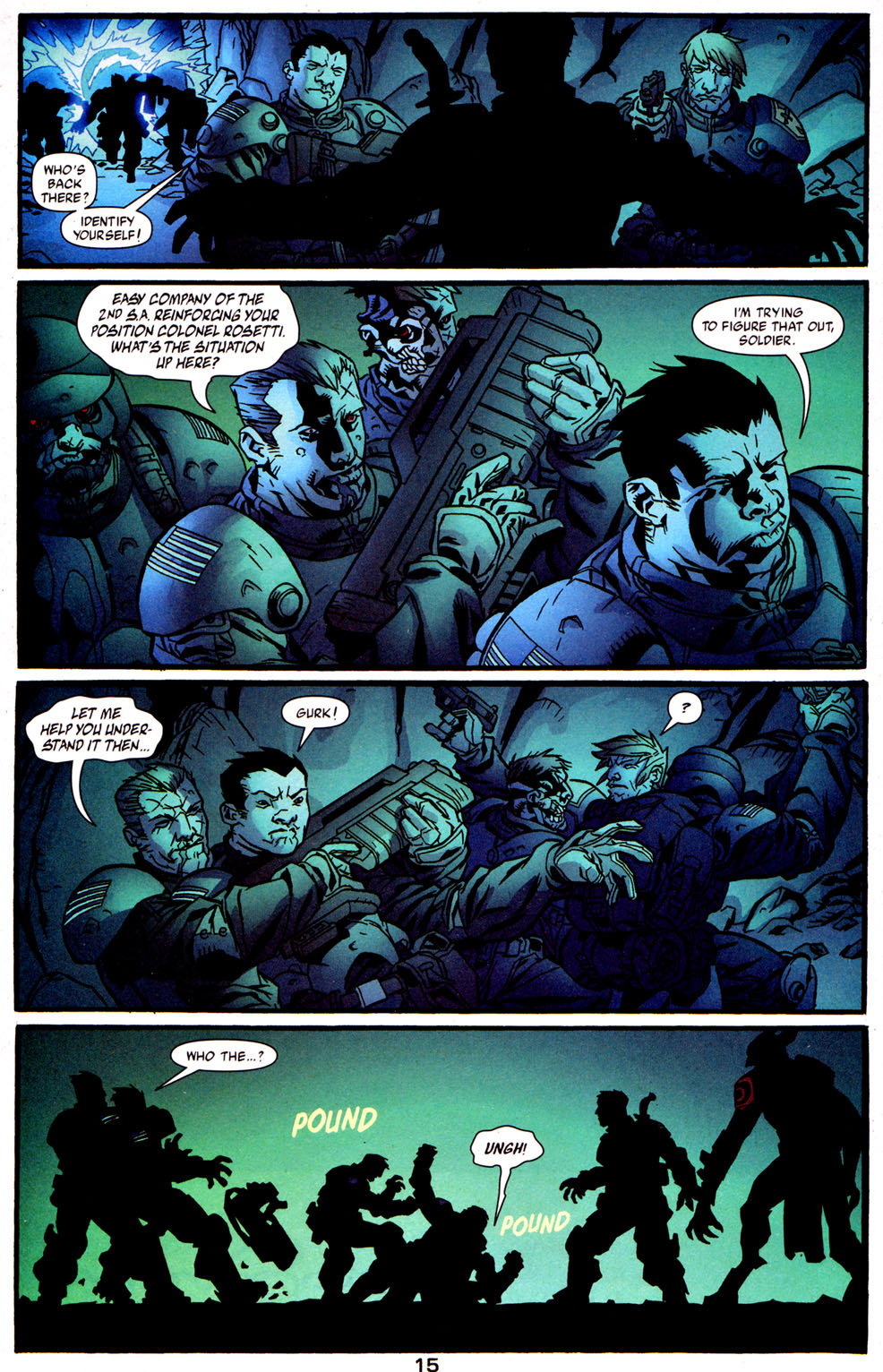 Read online Human Defense Corps comic -  Issue #6 - 16