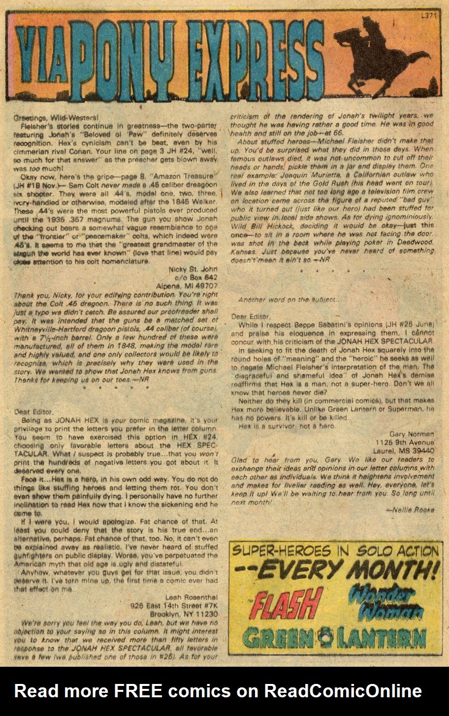Read online Jonah Hex (1977) comic -  Issue #31 - 19