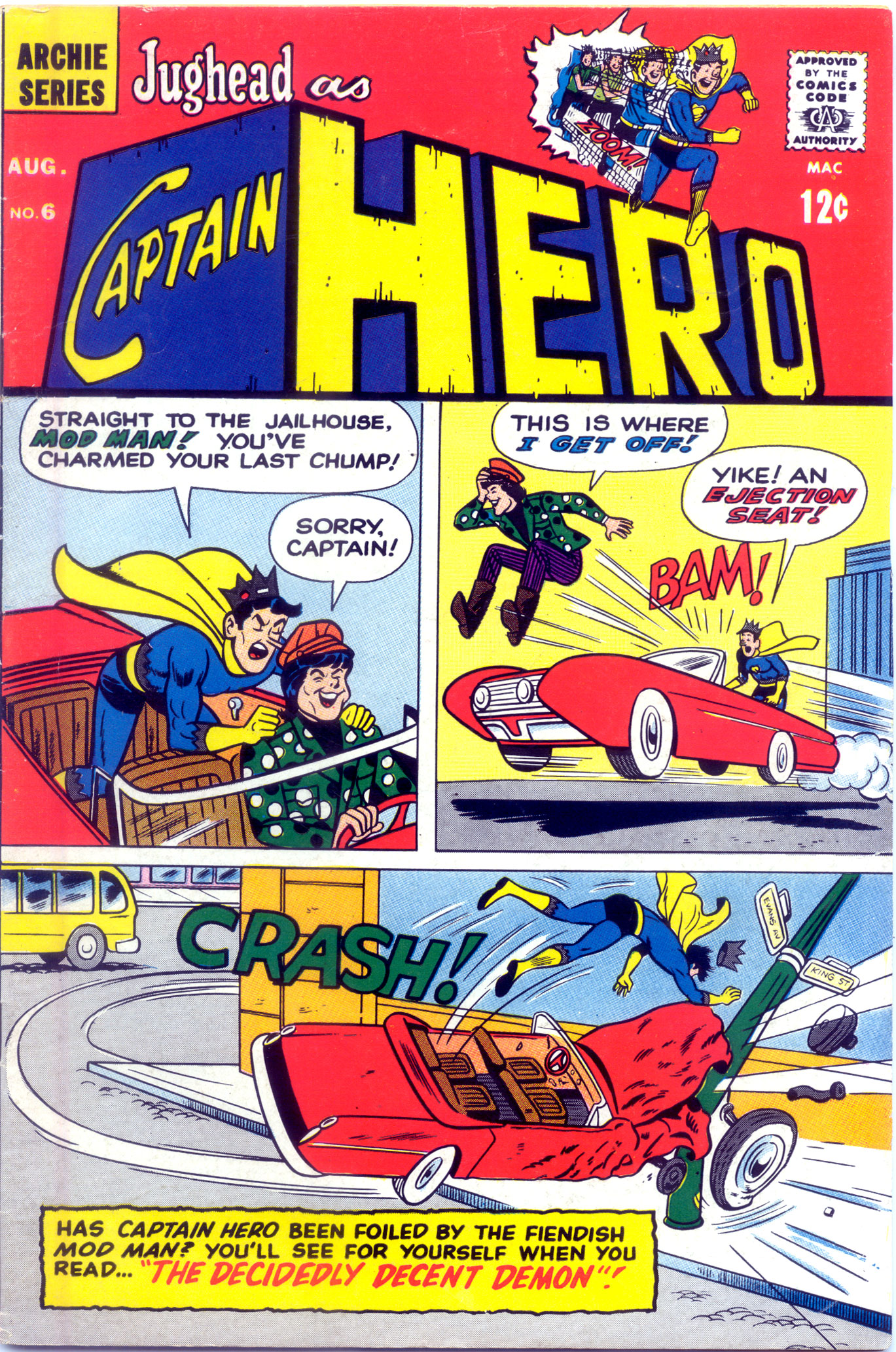 Read online Jughead As Captain Hero comic -  Issue #6 - 1