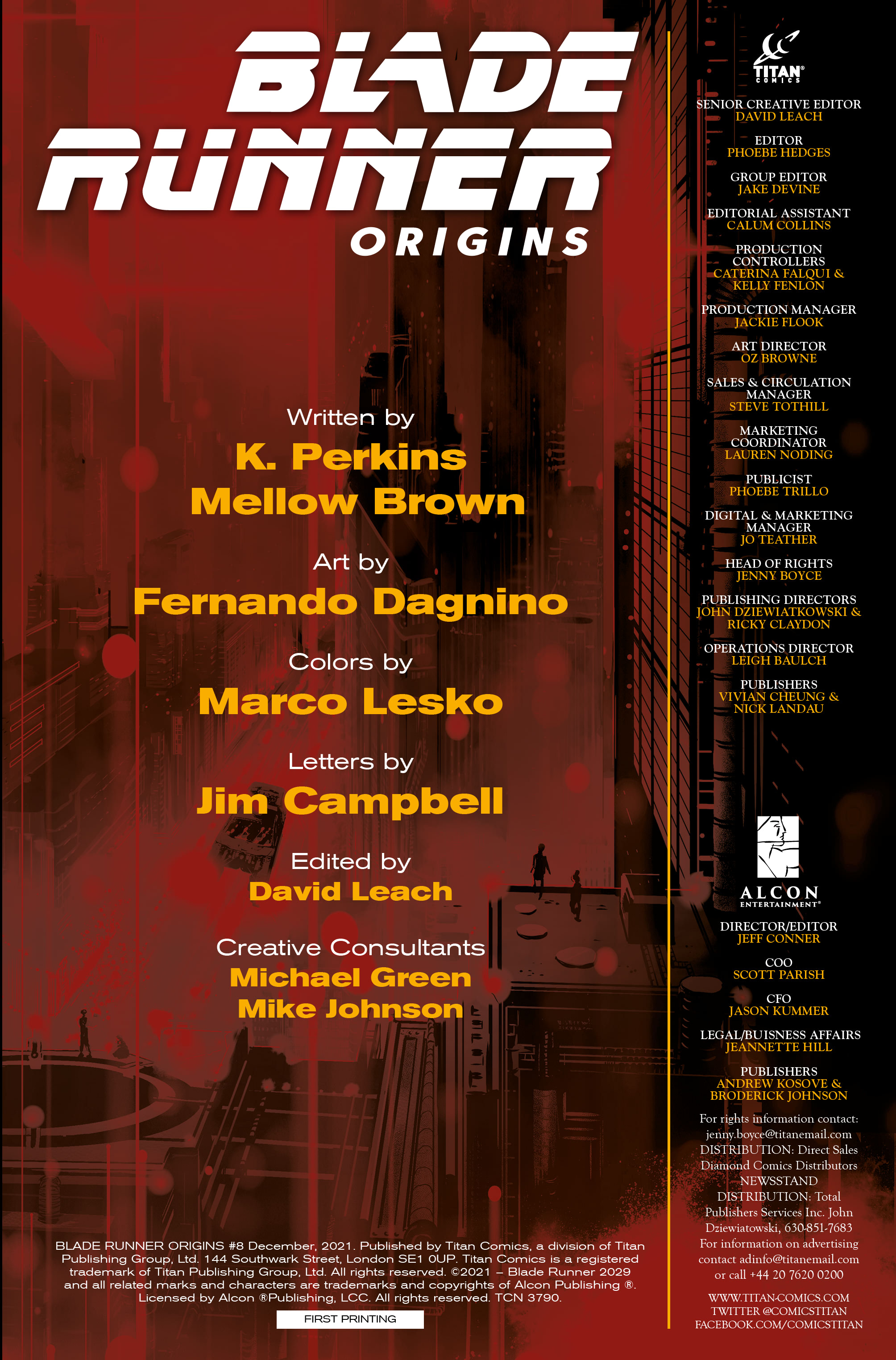 Read online Blade Runner Origins comic -  Issue #8 - 3