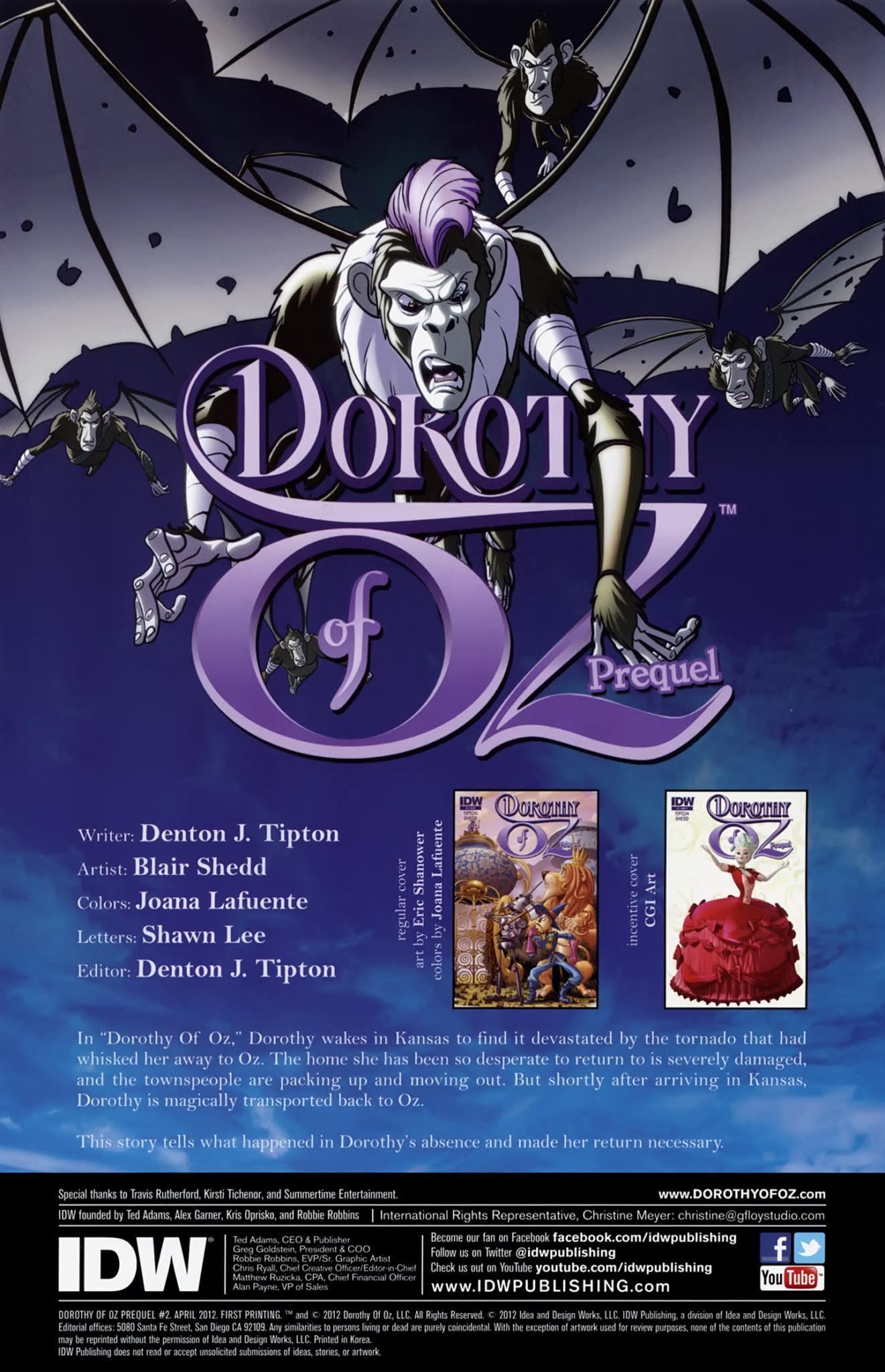 Read online Dorothy of Oz Prequel comic -  Issue #2 - 2