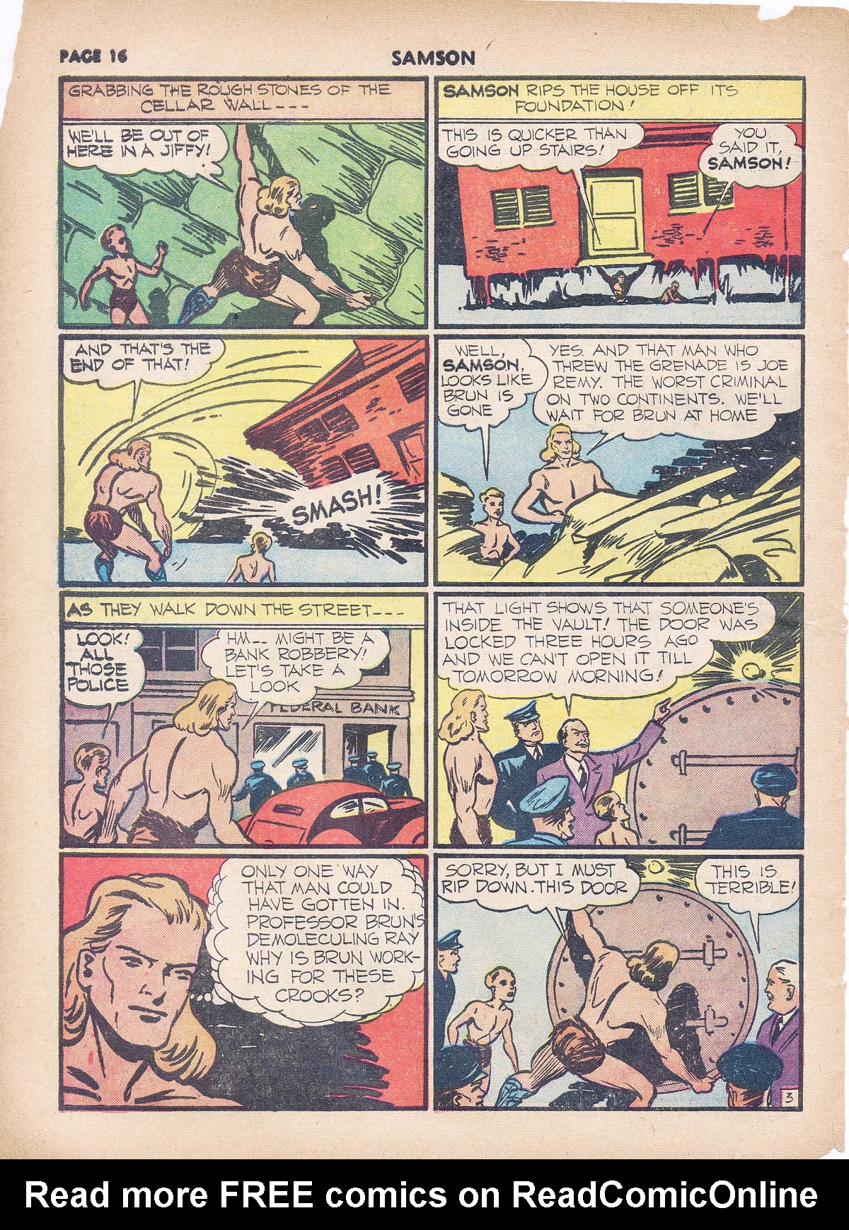 Read online Samson (1940) comic -  Issue #4 - 18