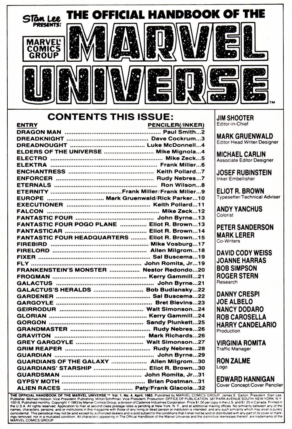 Read online The Official Handbook of the Marvel Universe comic -  Issue #4 - 2