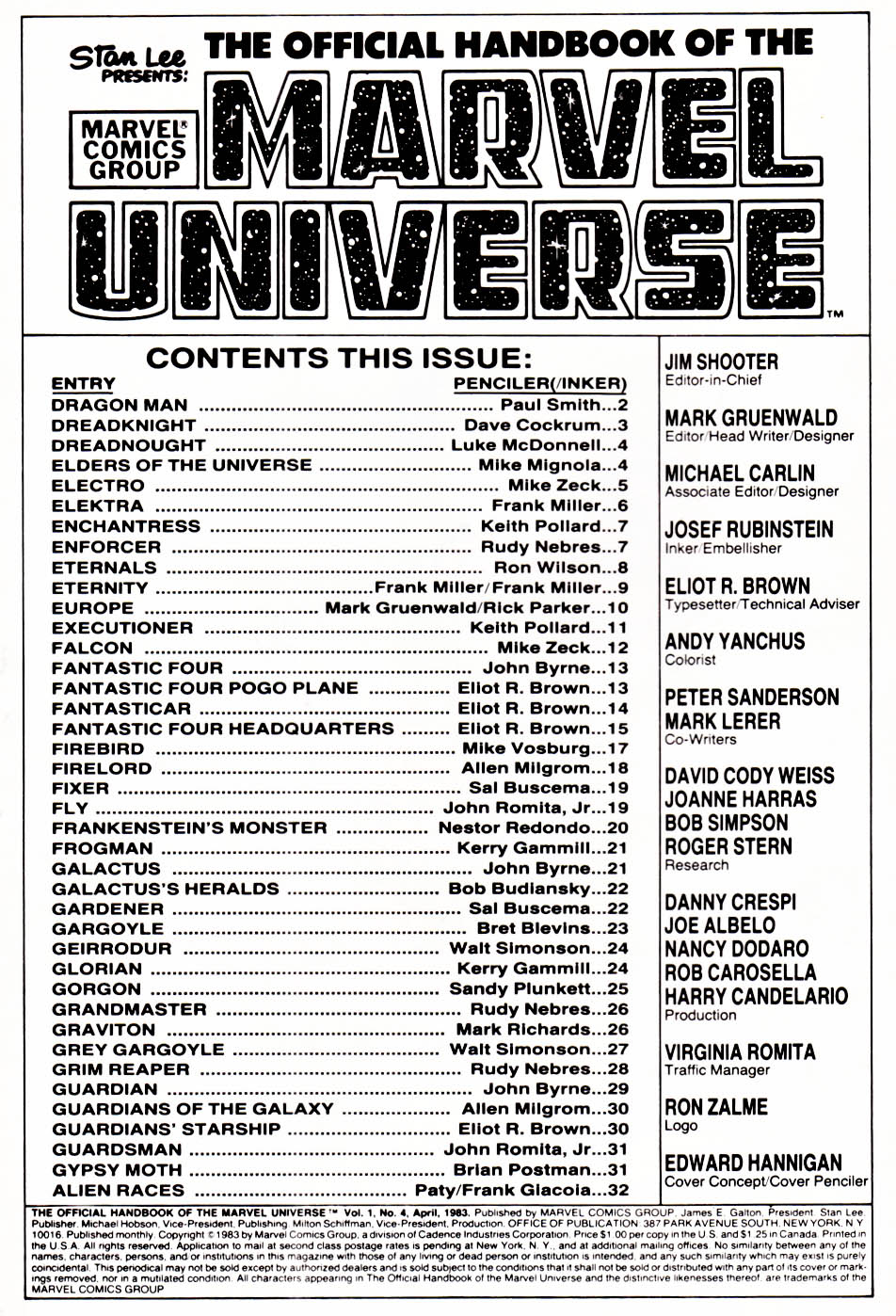 The Official Handbook of the Marvel Universe issue 4 - Page 2