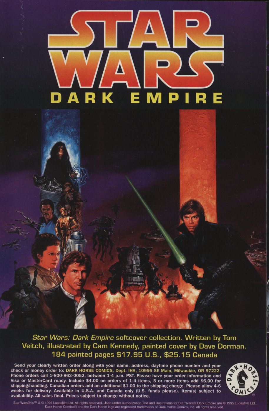 Read online Star Wars: Dark Empire II comic -  Issue #2 - 30