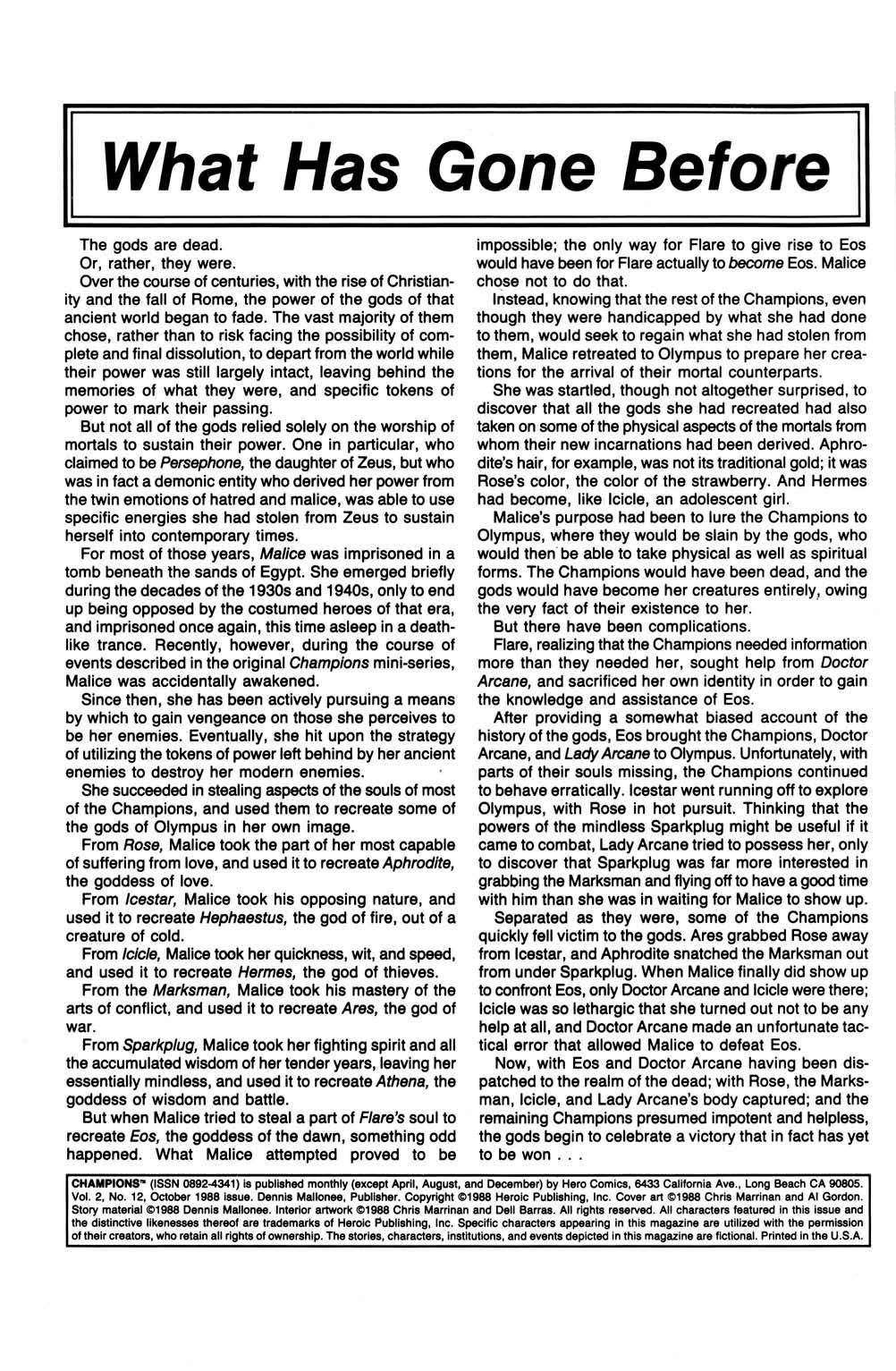 Read online Champions (1987) comic -  Issue #12 - 2