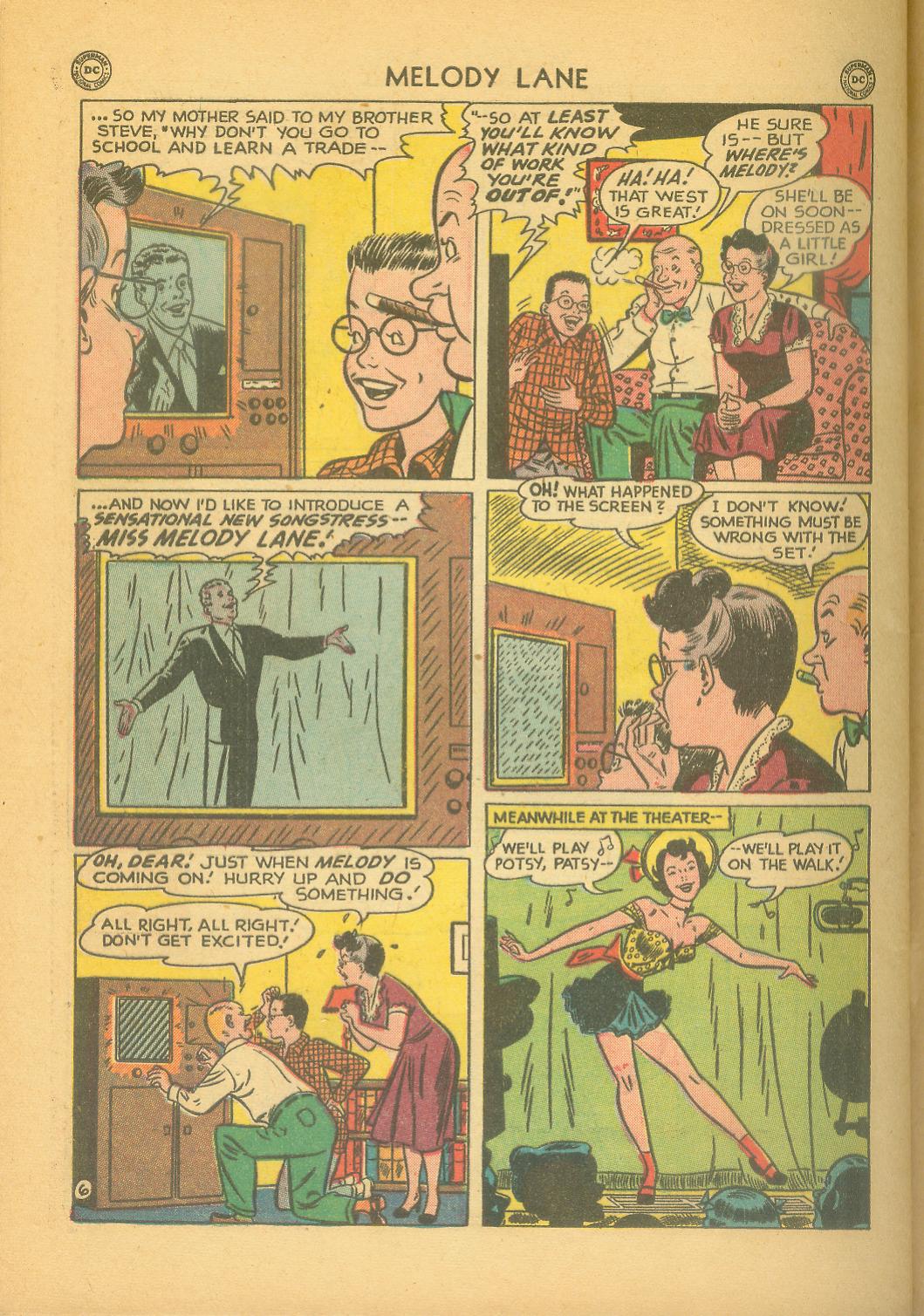 Read online Miss Melody Lane of Broadway comic -  Issue #1 - 46