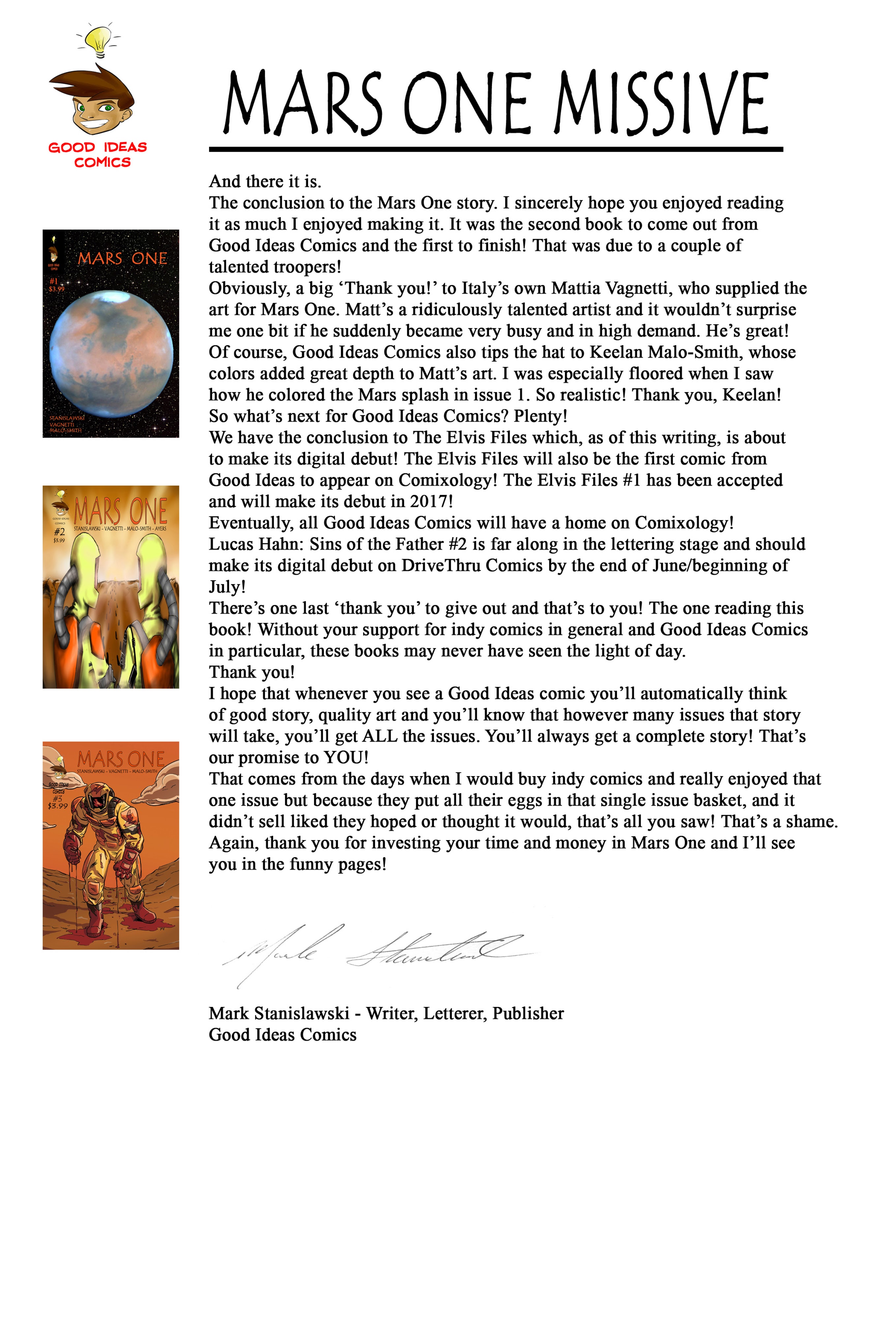 Read online Mars One comic -  Issue #3 - 25