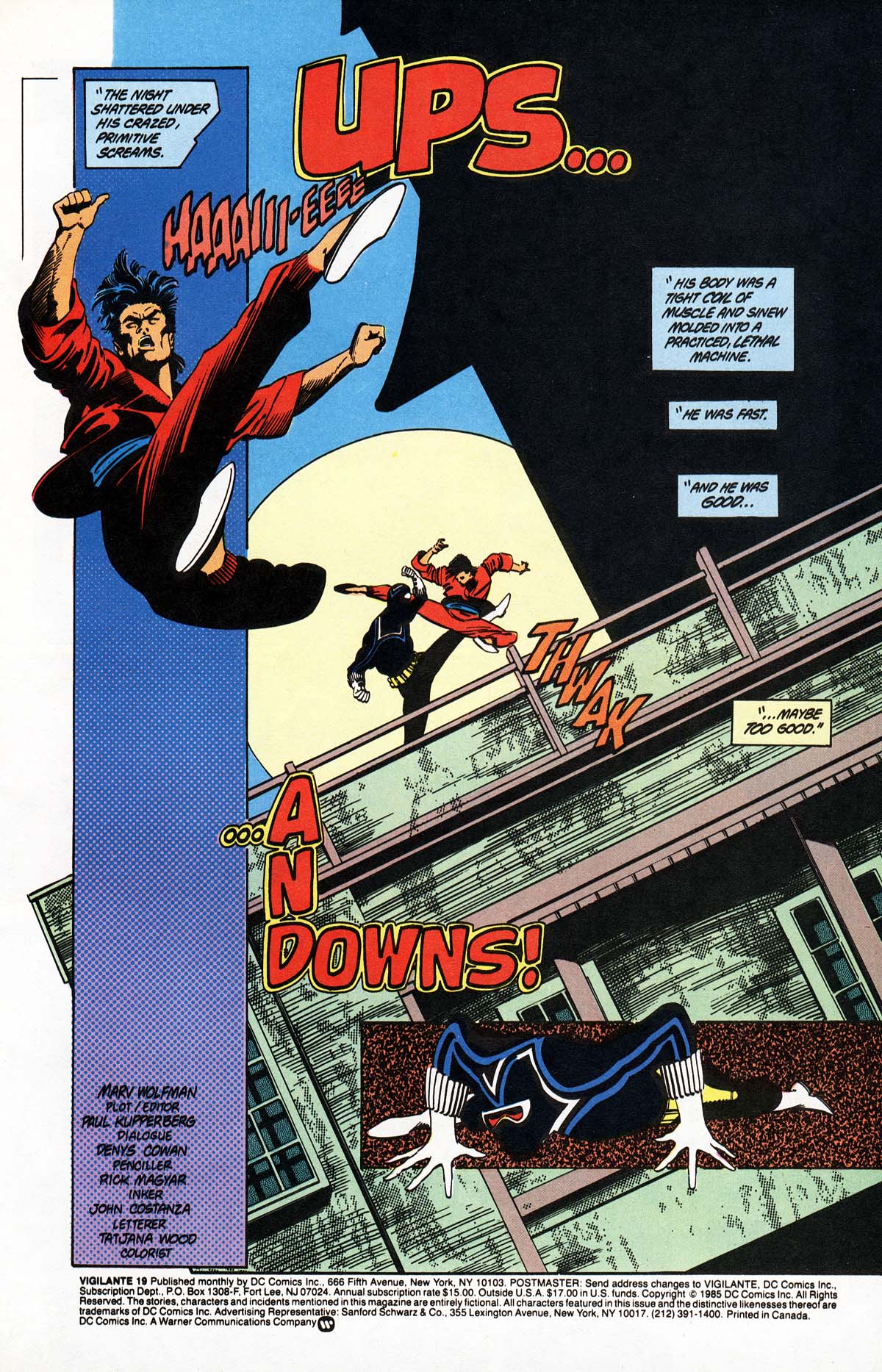 Vigilante 1983 series # 46 very fine comic book