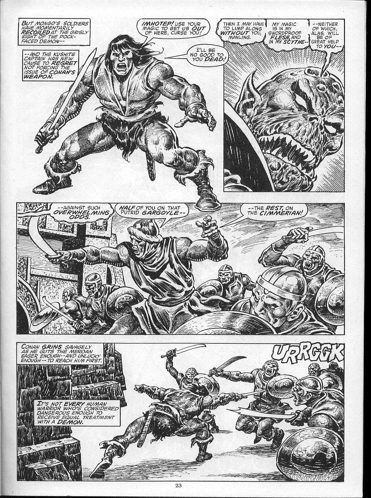 Read online The Savage Sword Of Conan comic -  Issue #203 - 25