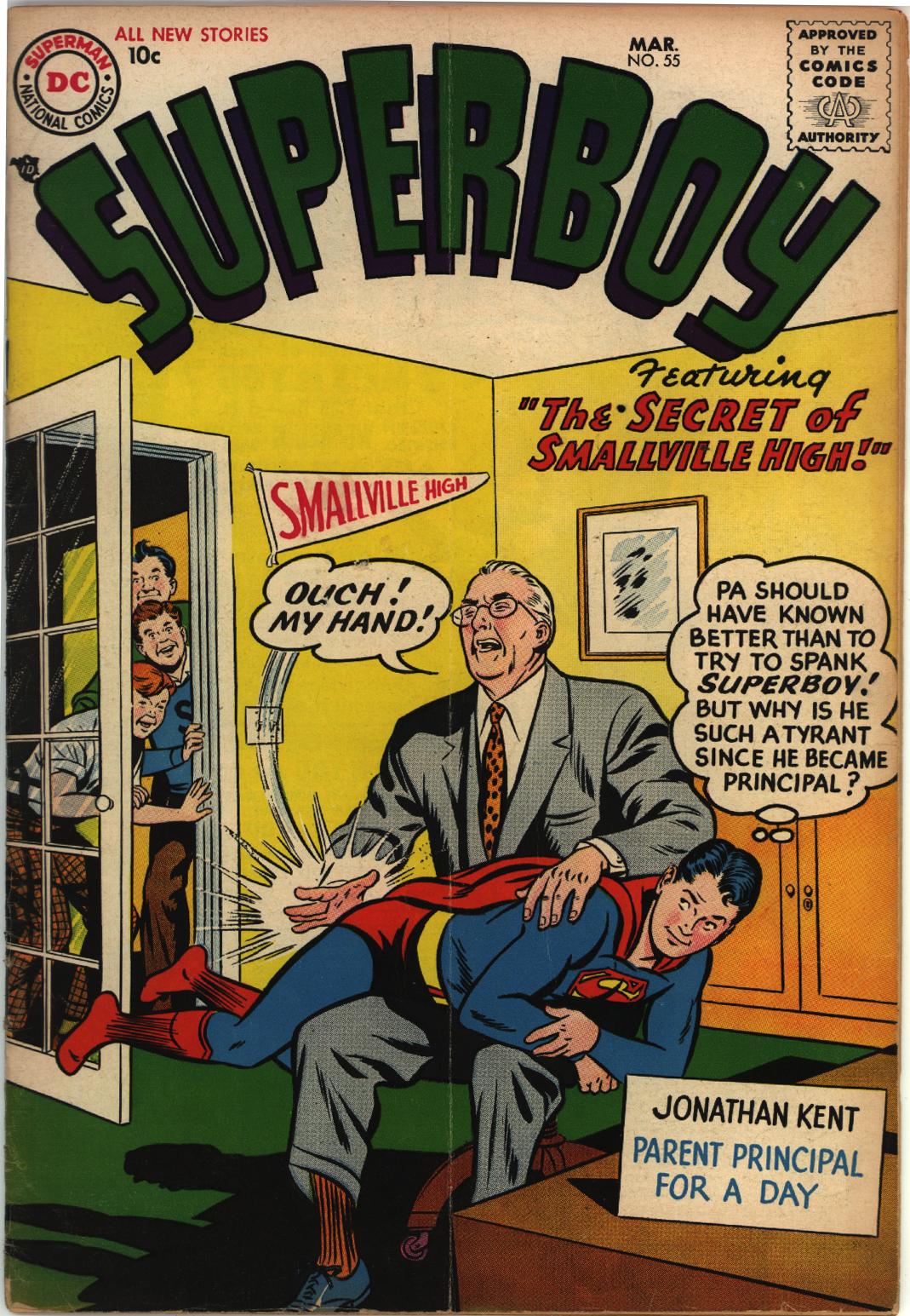 Read online Superboy (1949) comic -  Issue #55 - 1