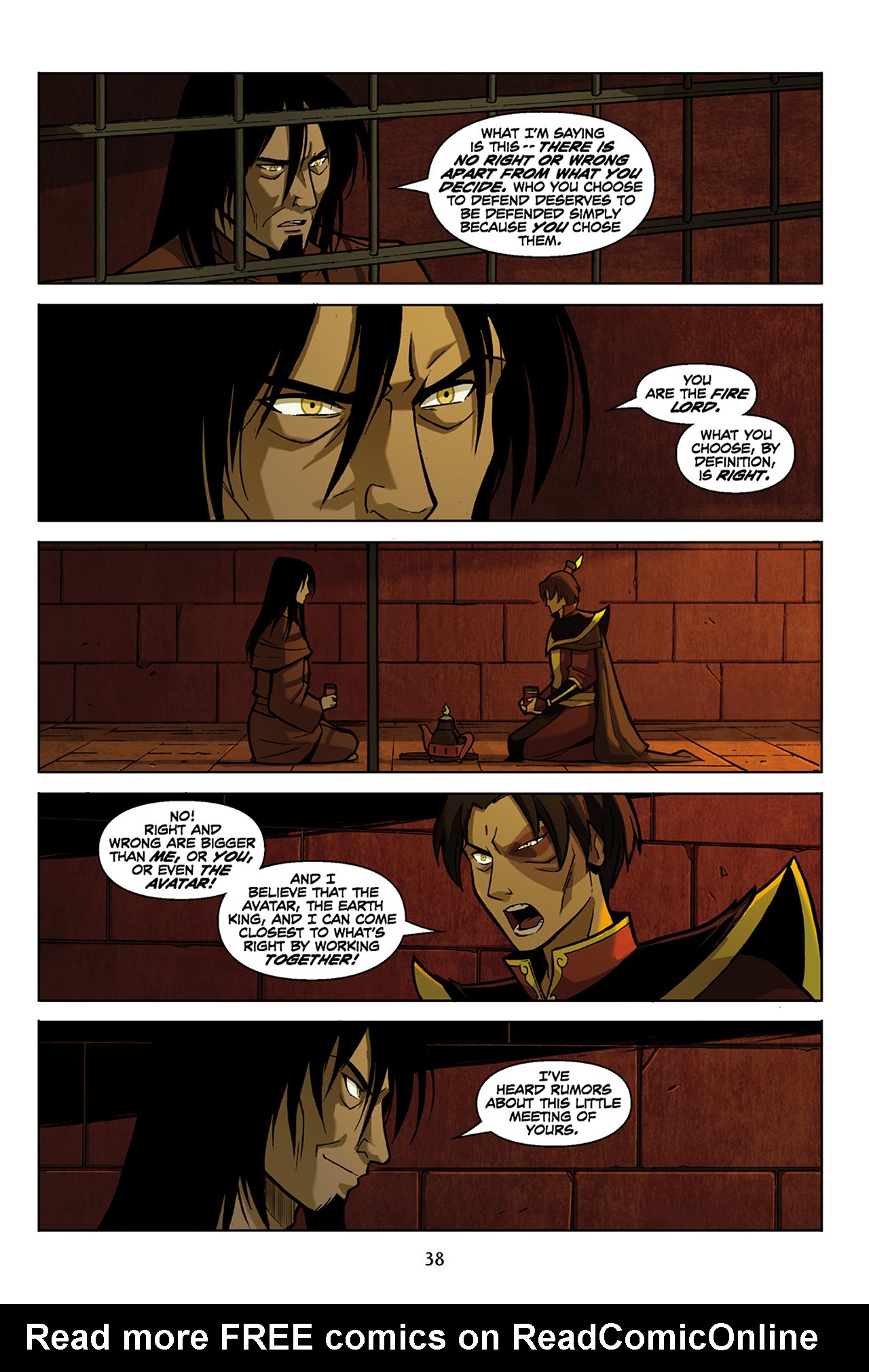 Read online Nickelodeon Avatar: The Last Airbender - The Promise comic -  Issue # Part 2 - 39