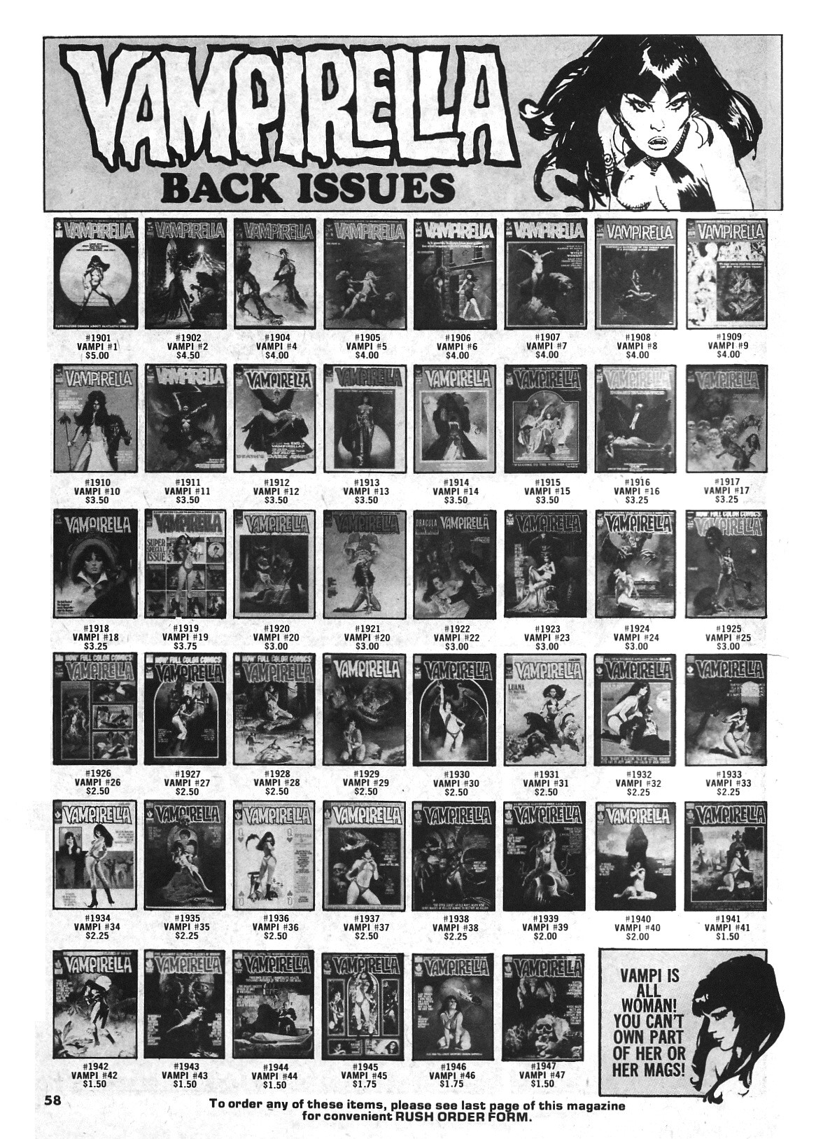 Read online Vampirella (1969) comic -  Issue #48 - 58