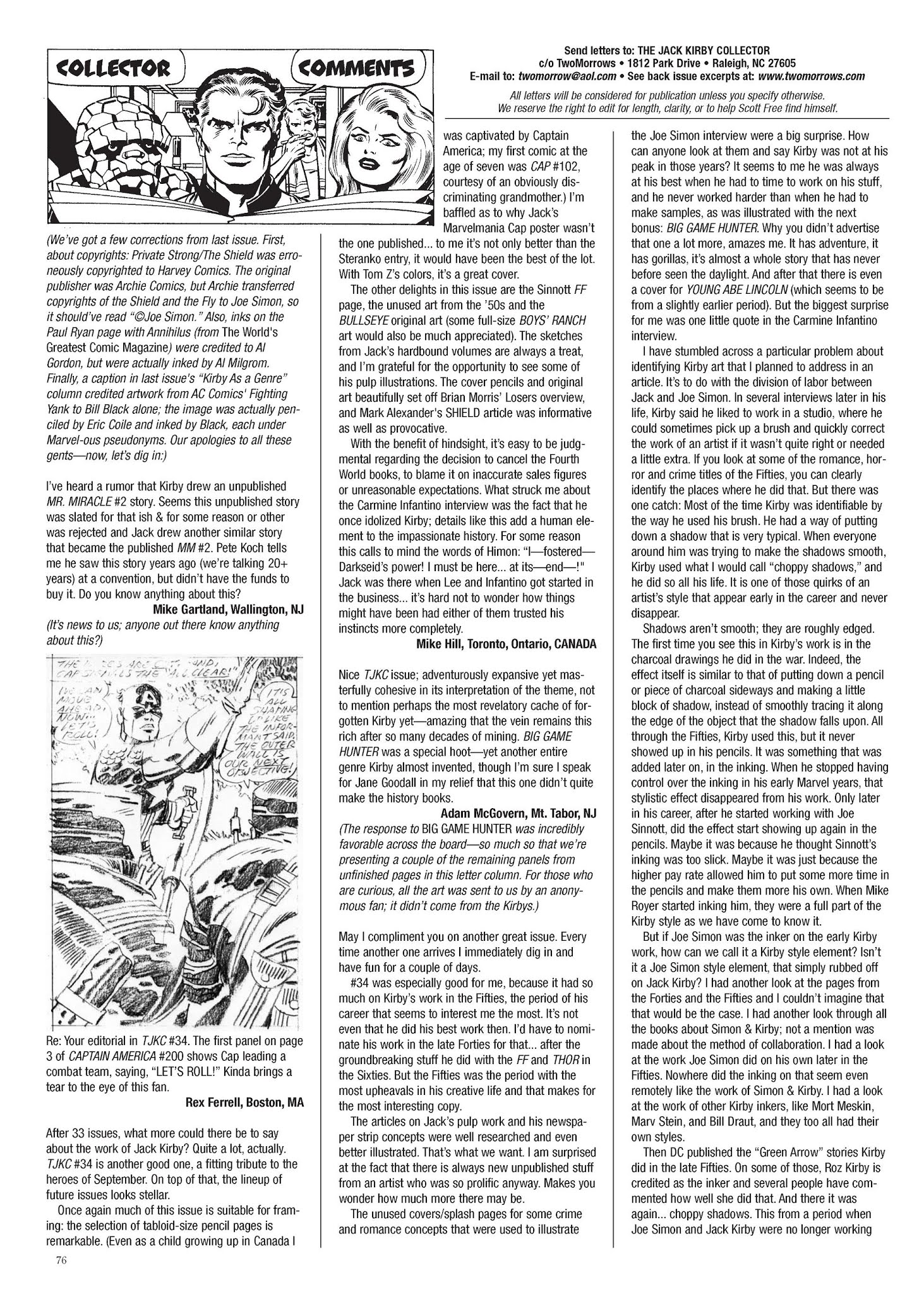 Read online The Jack Kirby Collector comic -  Issue #35 - 71