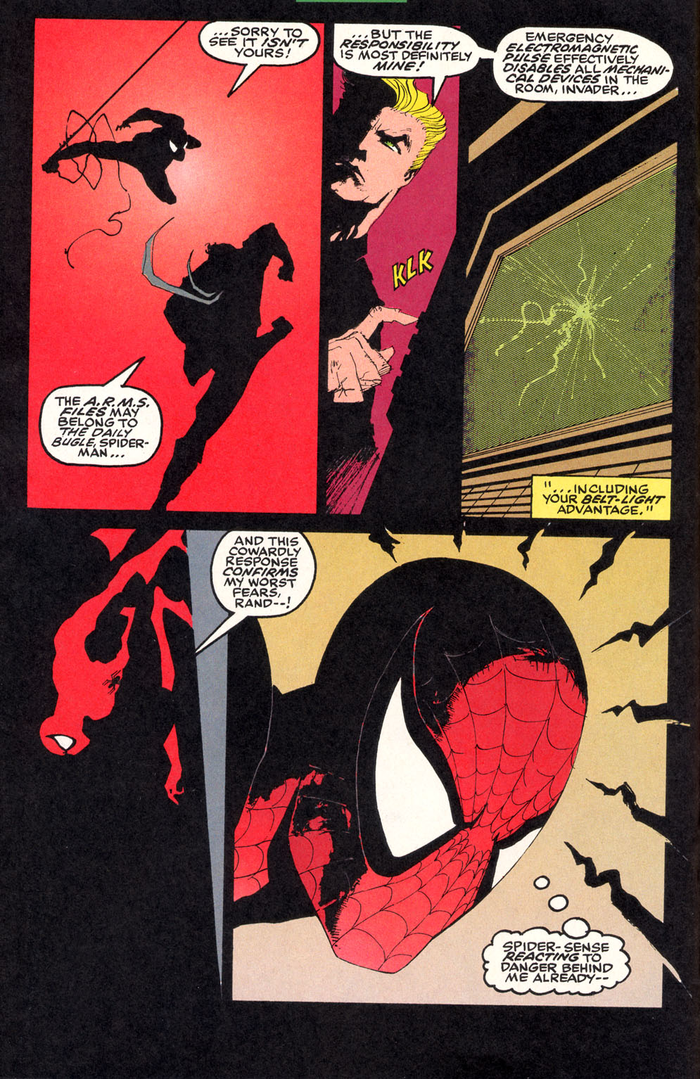 Read online Spider-Man (1990) comic -  Issue #41 - 'Storm Warnings' Part 1 - 9