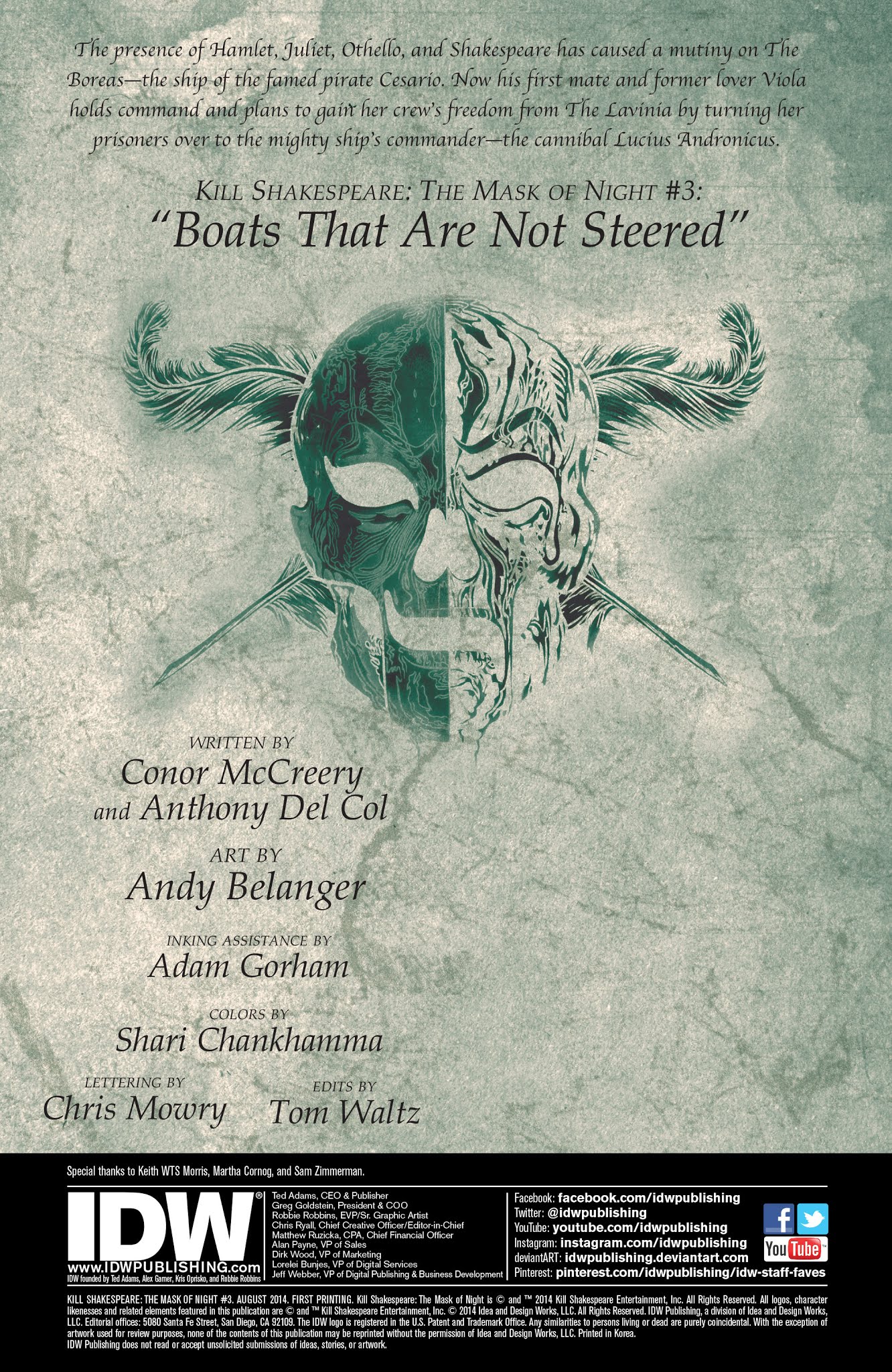 Read online Kill Shakespeare: The Mask of Night comic -  Issue #3 - 2