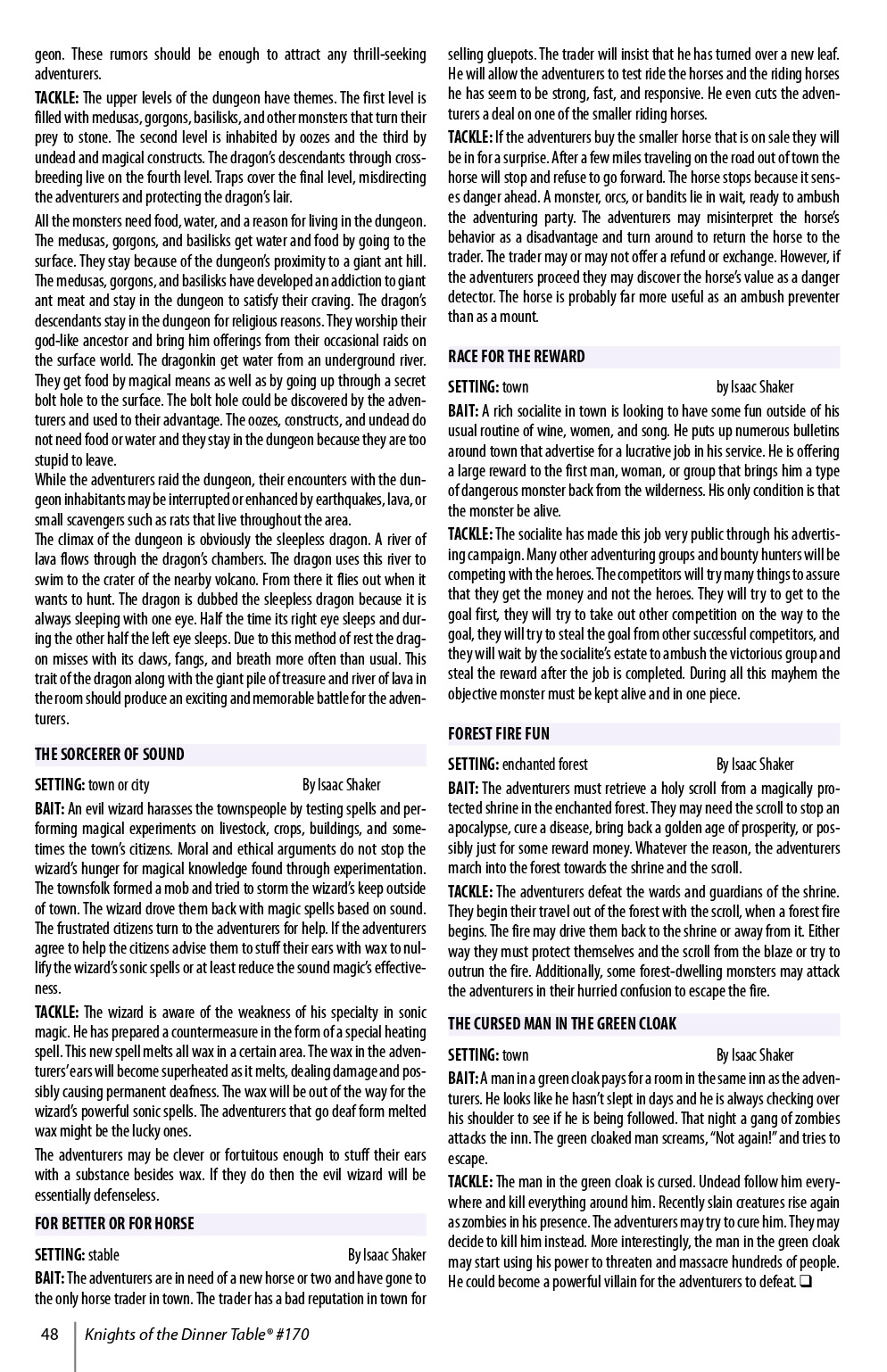 Read online Knights of the Dinner Table comic -  Issue #170 - 50