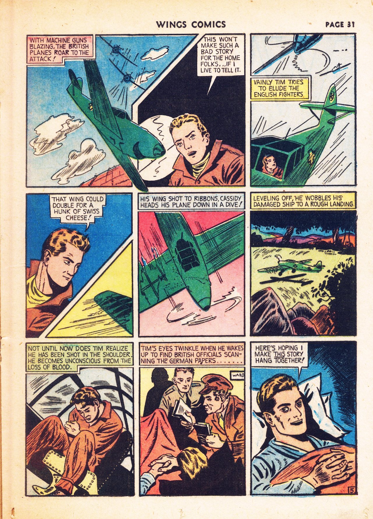 Read online Wings Comics comic -  Issue #8 - 33