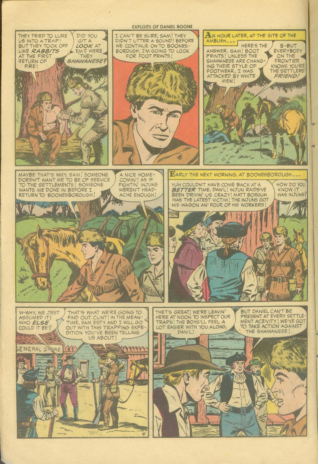 Read online Exploits of Daniel Boone comic -  Issue #6 - 6