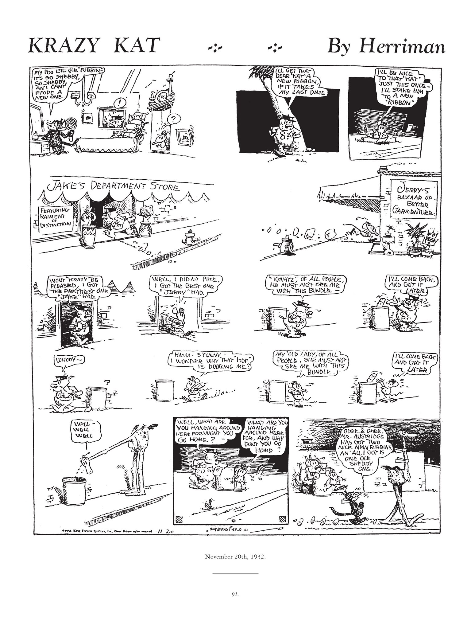 Read online Krazy & Ignatz comic -  Issue # TPB 7 - 88